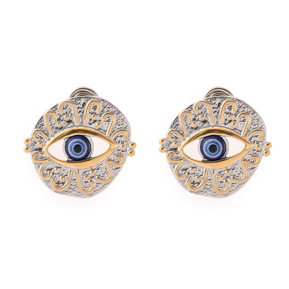 Artisan Dual-Tone Evil Eye Cufflinks