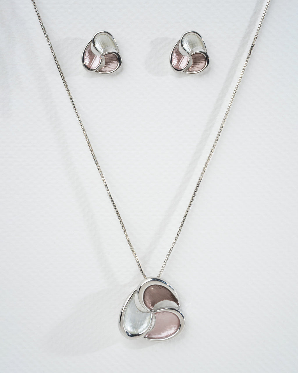 Elegant Tricolor Teardrop Jewelry Set