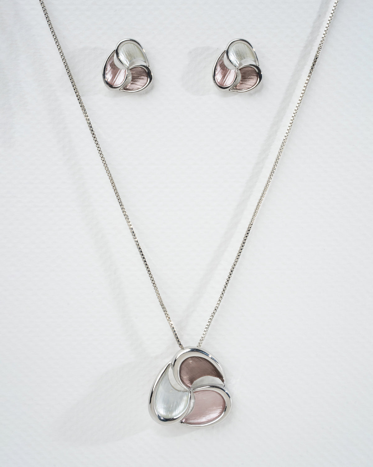 Elegant Tricolor Teardrop Jewelry Set
