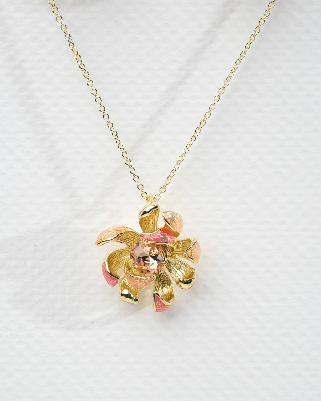 Exquisite Floral Gold-Plated Jewelry Set with Crystal Accents