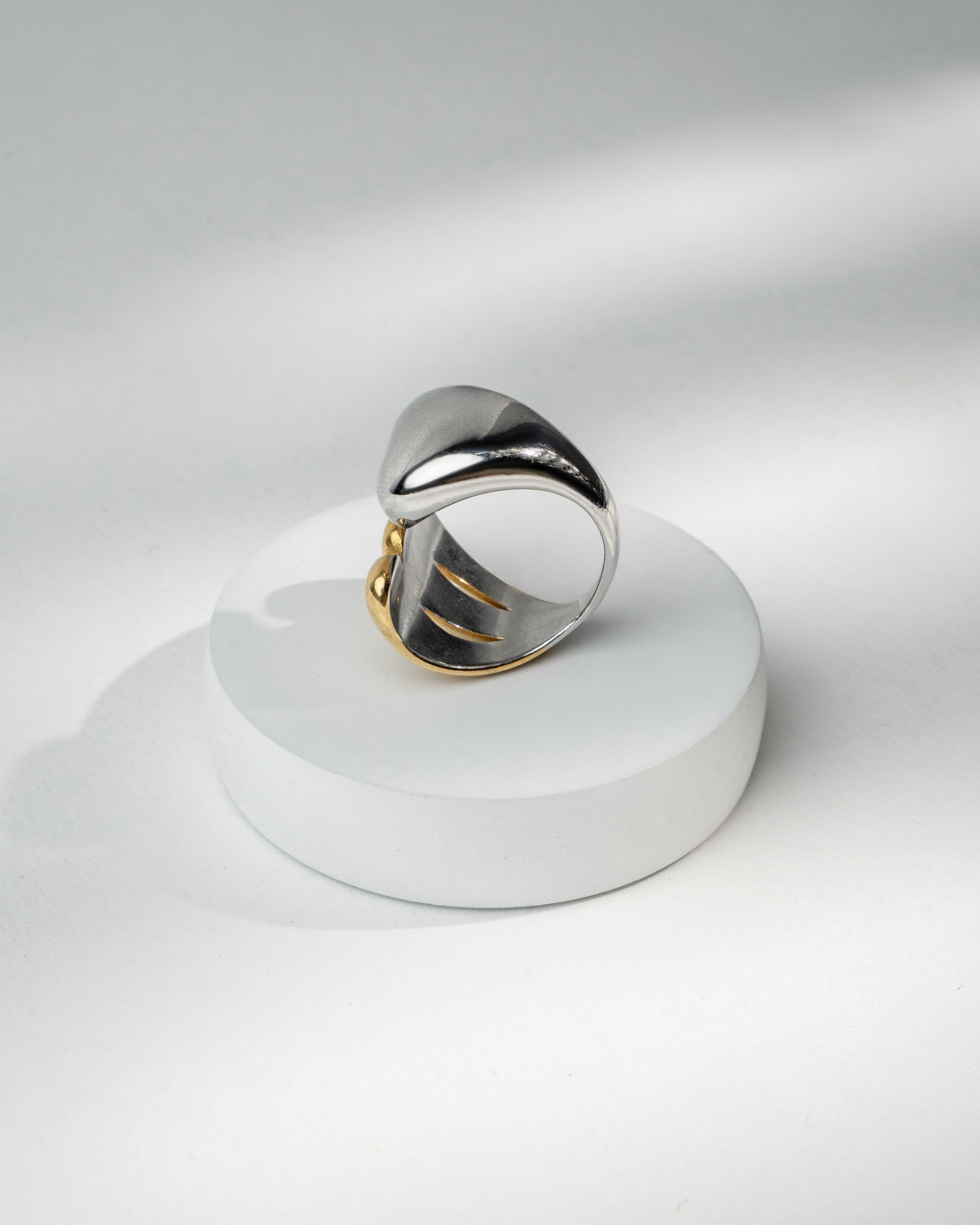 Luxemix Dual-Tone Statement Ring
