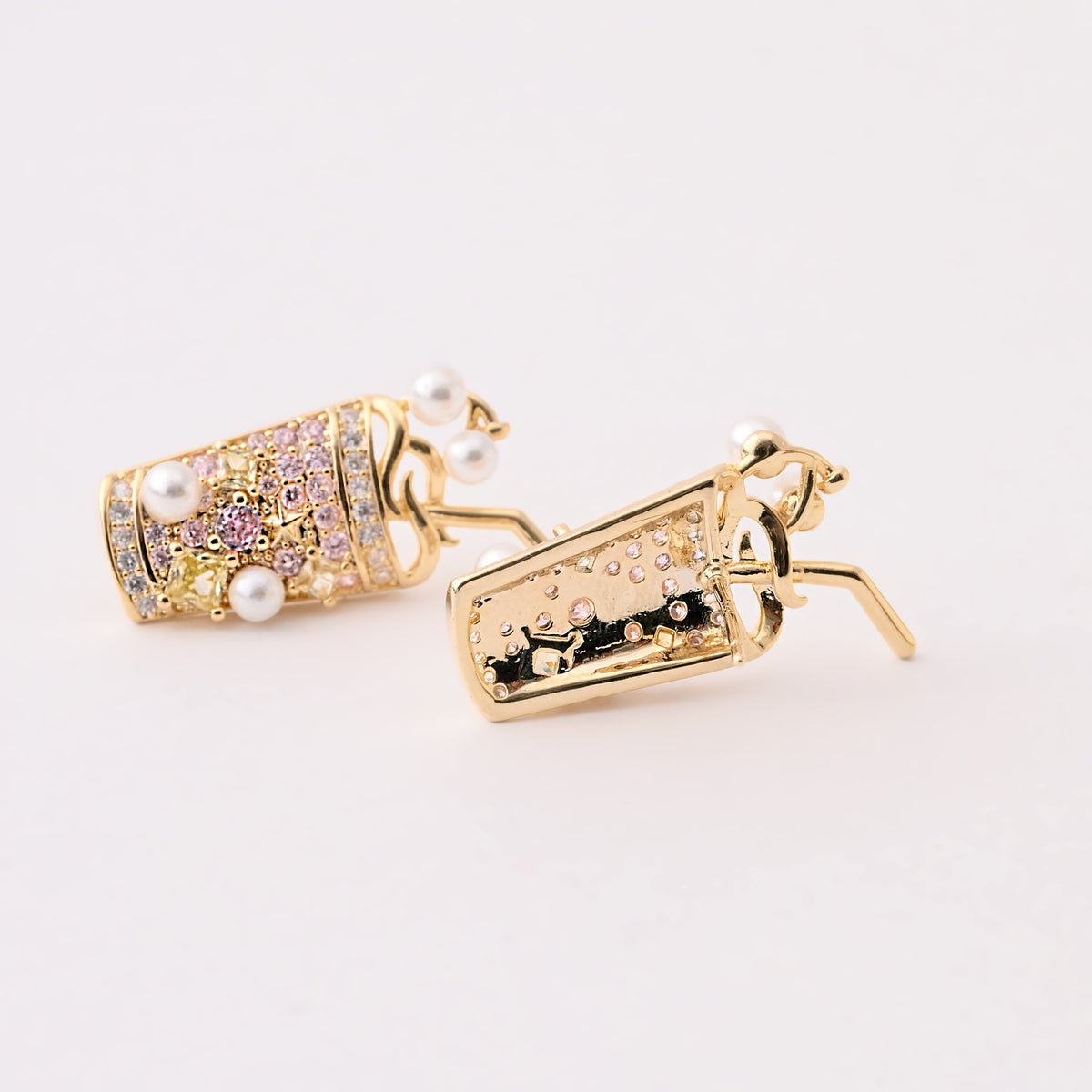 Sparkling Gemstone Milkshake Earrings