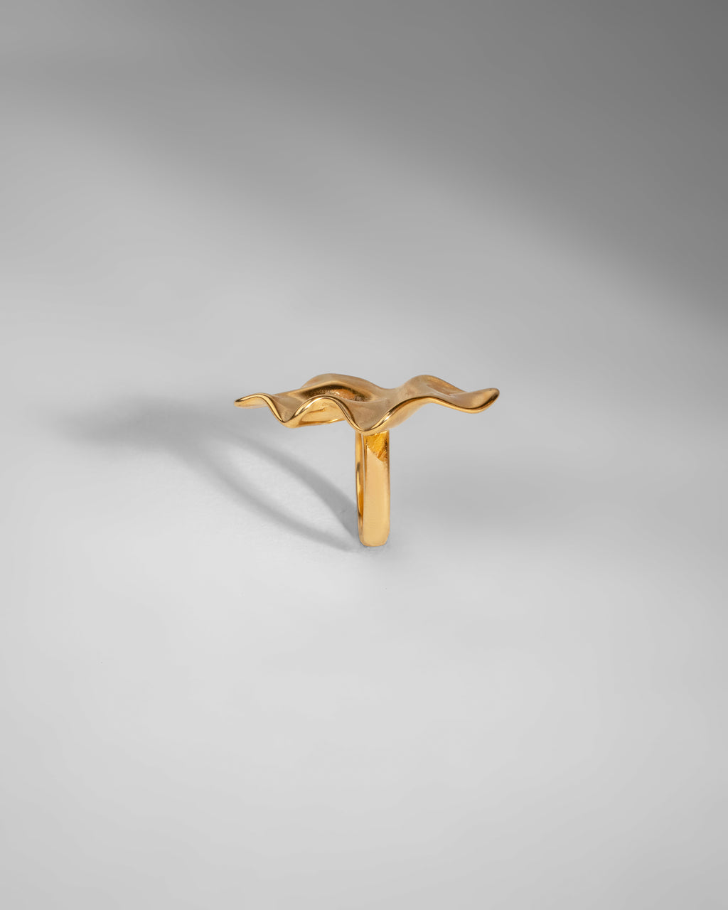 Modern Geometric Enamel Ring