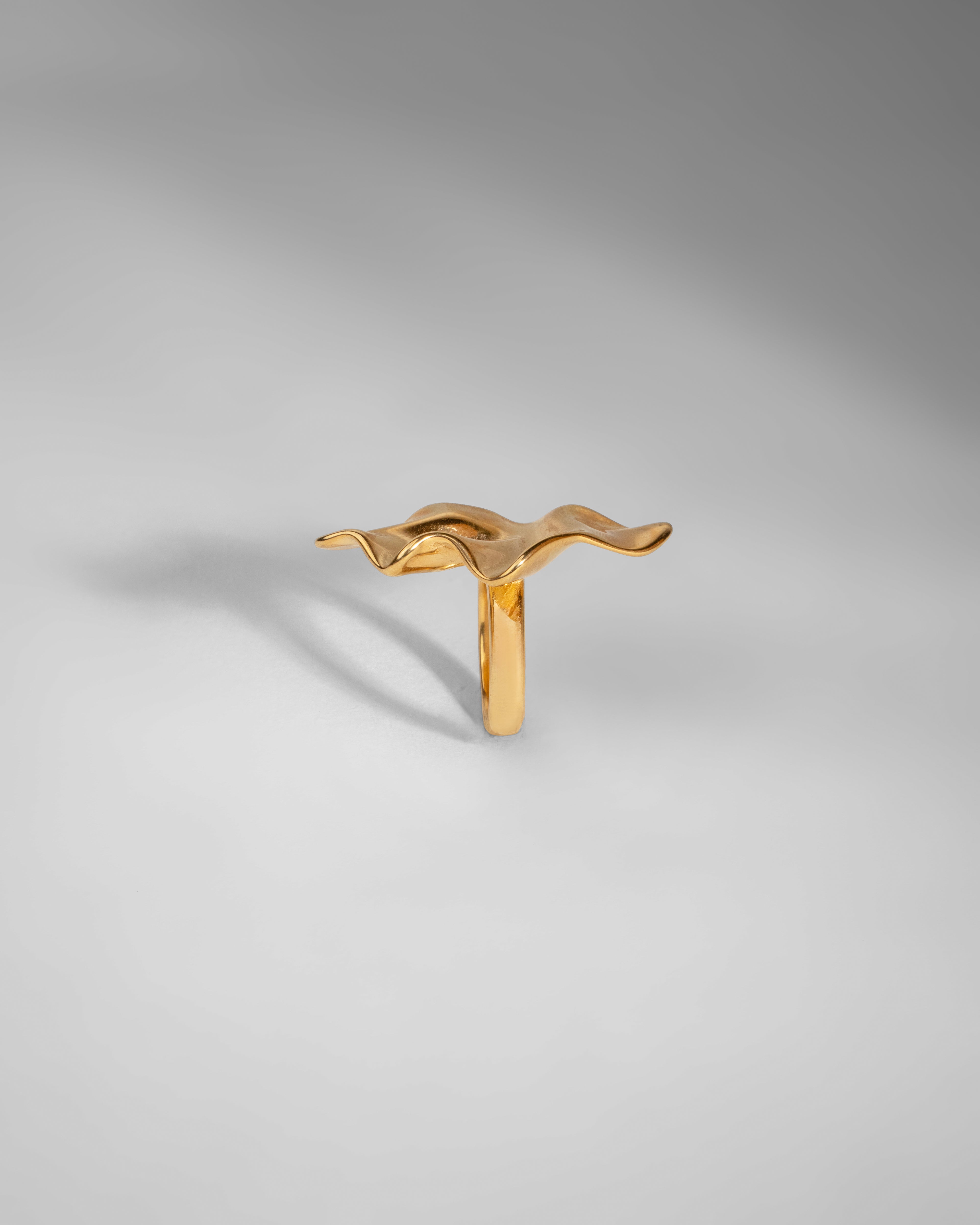 Modern Geometric Enamel Ring