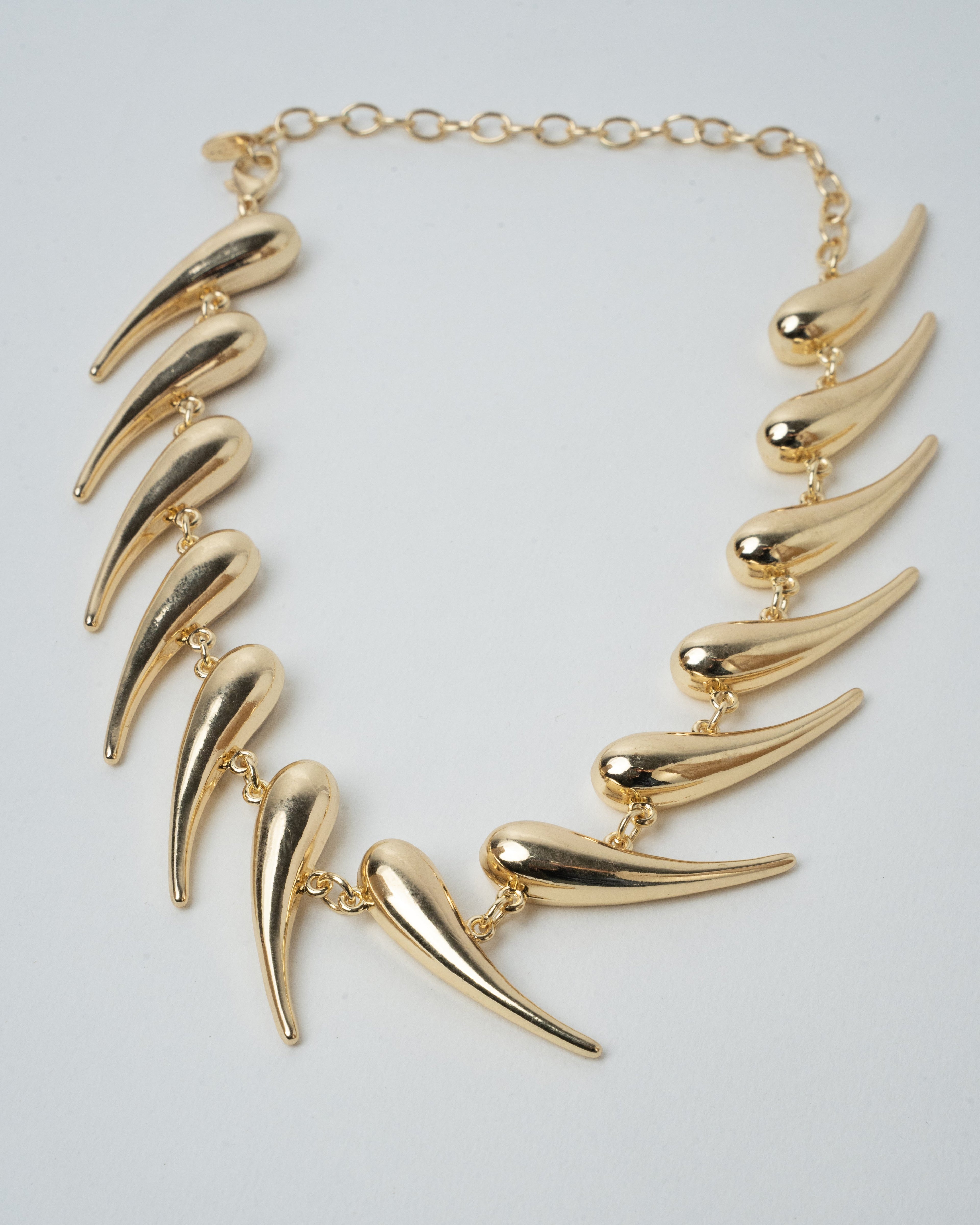 Elegant Gold Drop Charm Necklace