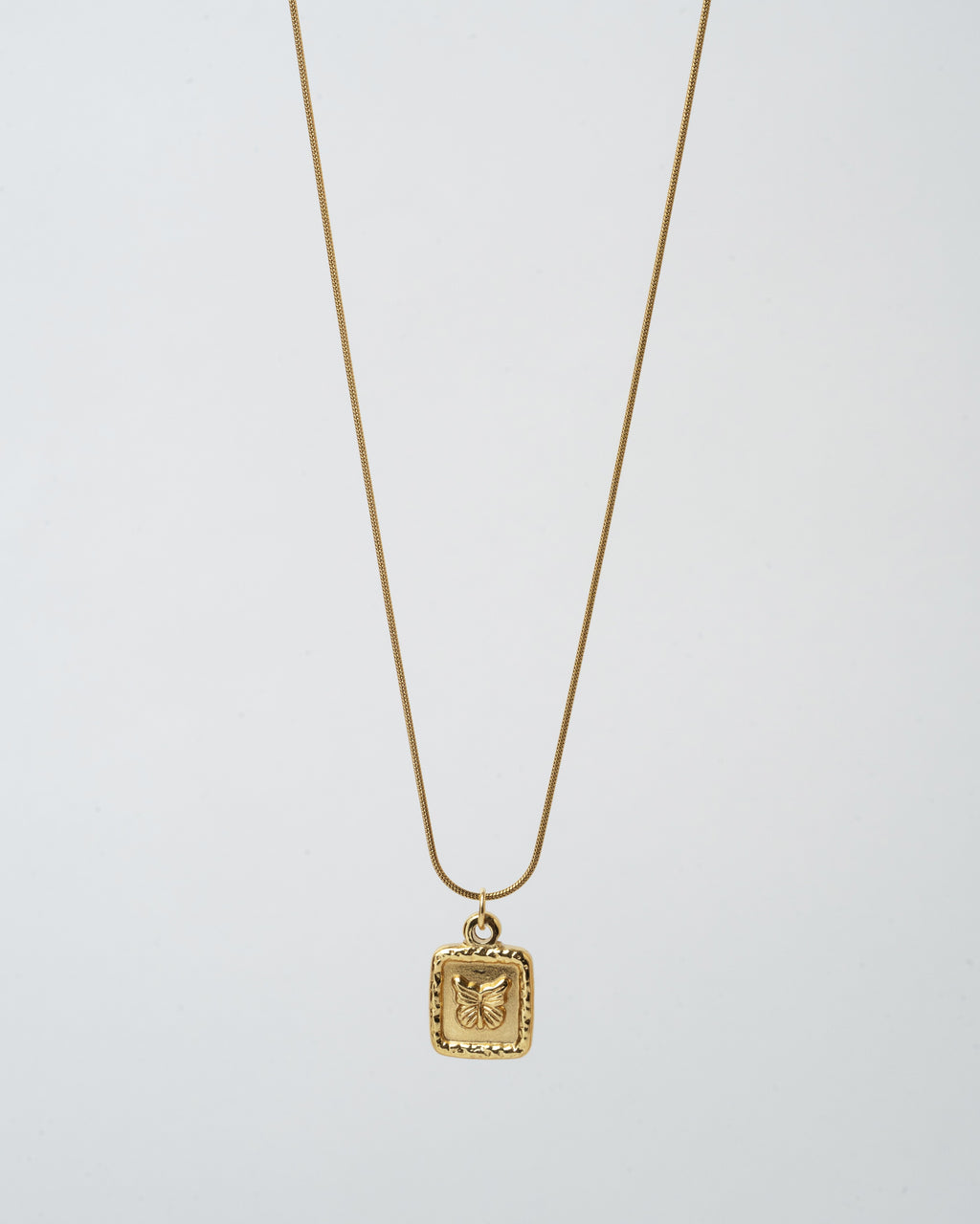 Elegant Gold-Plated Butterfly Pendant Necklace