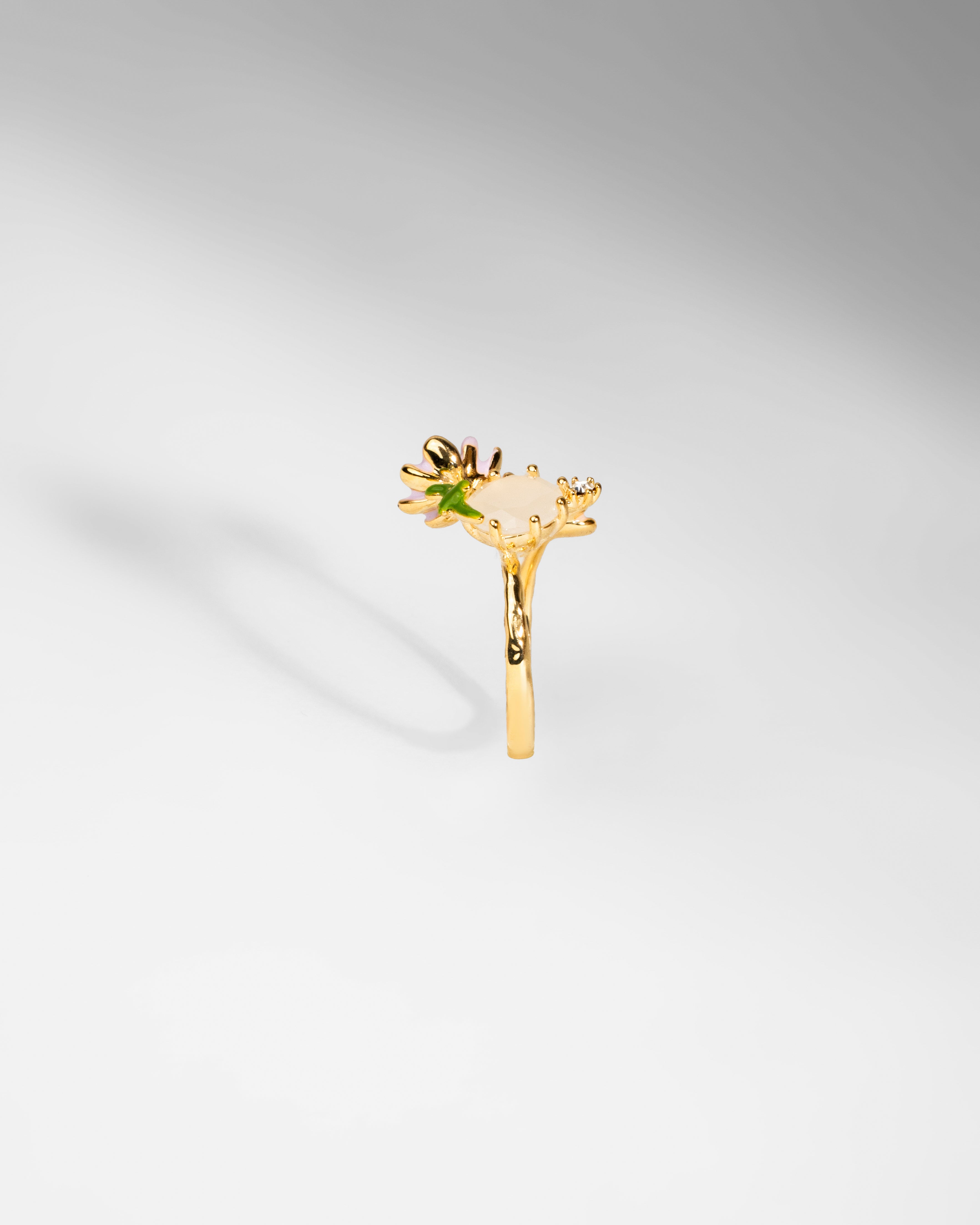 Enchanted Blossom Gold-Plated Adjustable Ring