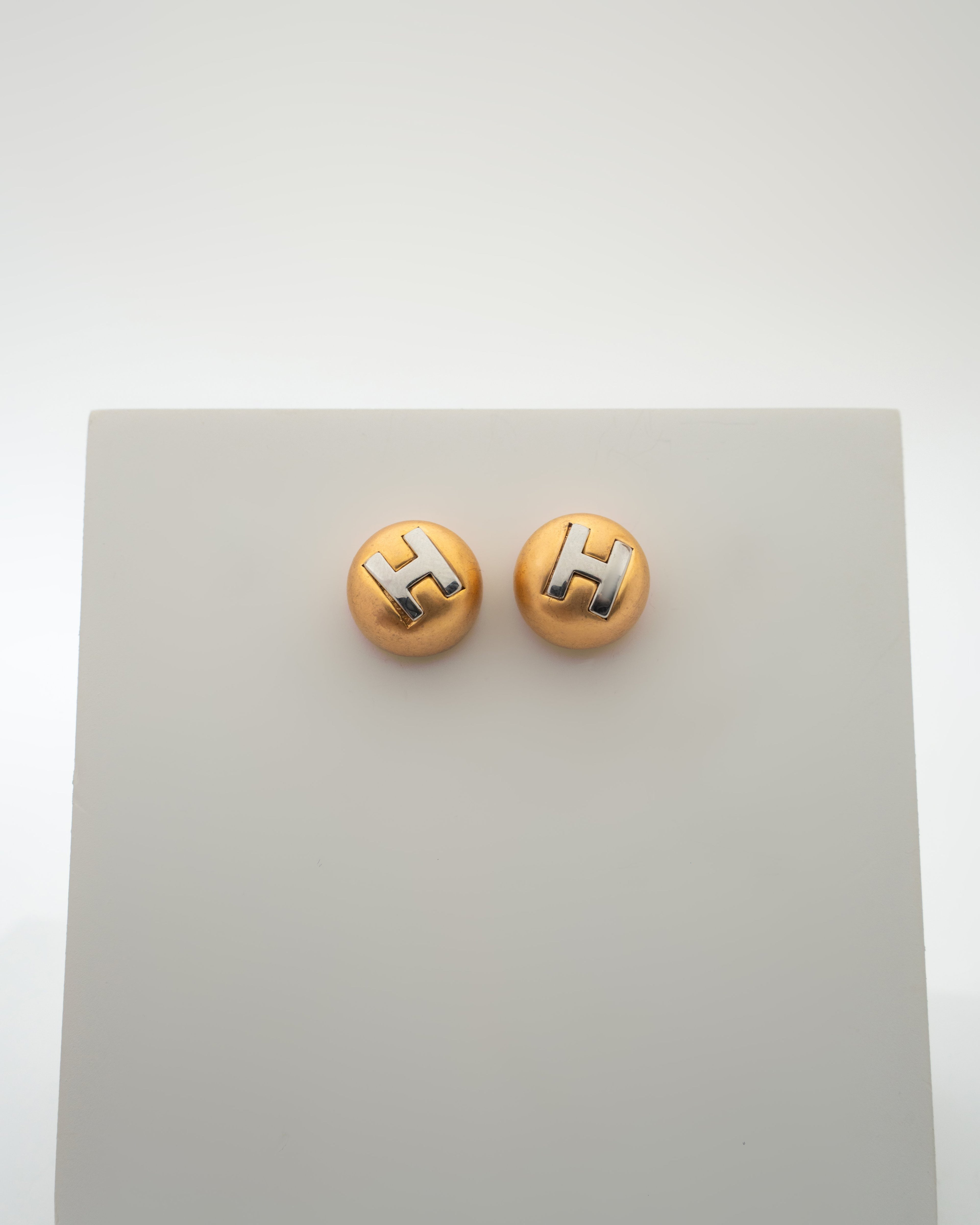 Elegant Gold-Plated Monogram Cufflinks