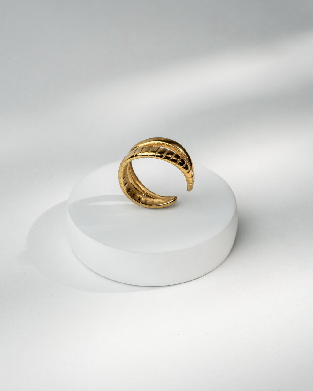 Elegant Gold-Tone Statement Ring