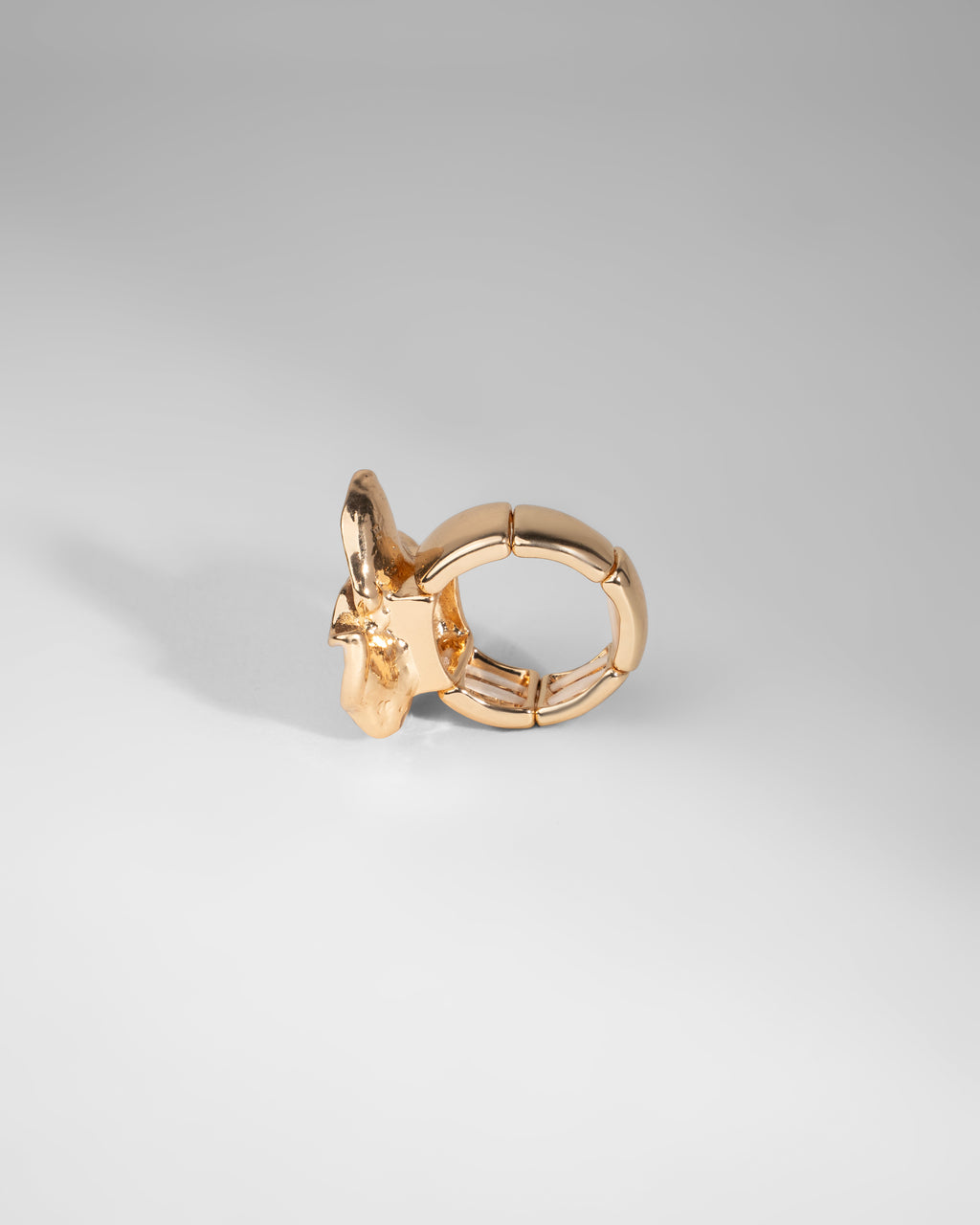 Elegant Bloom Tri-Color Ceramic Sculpture