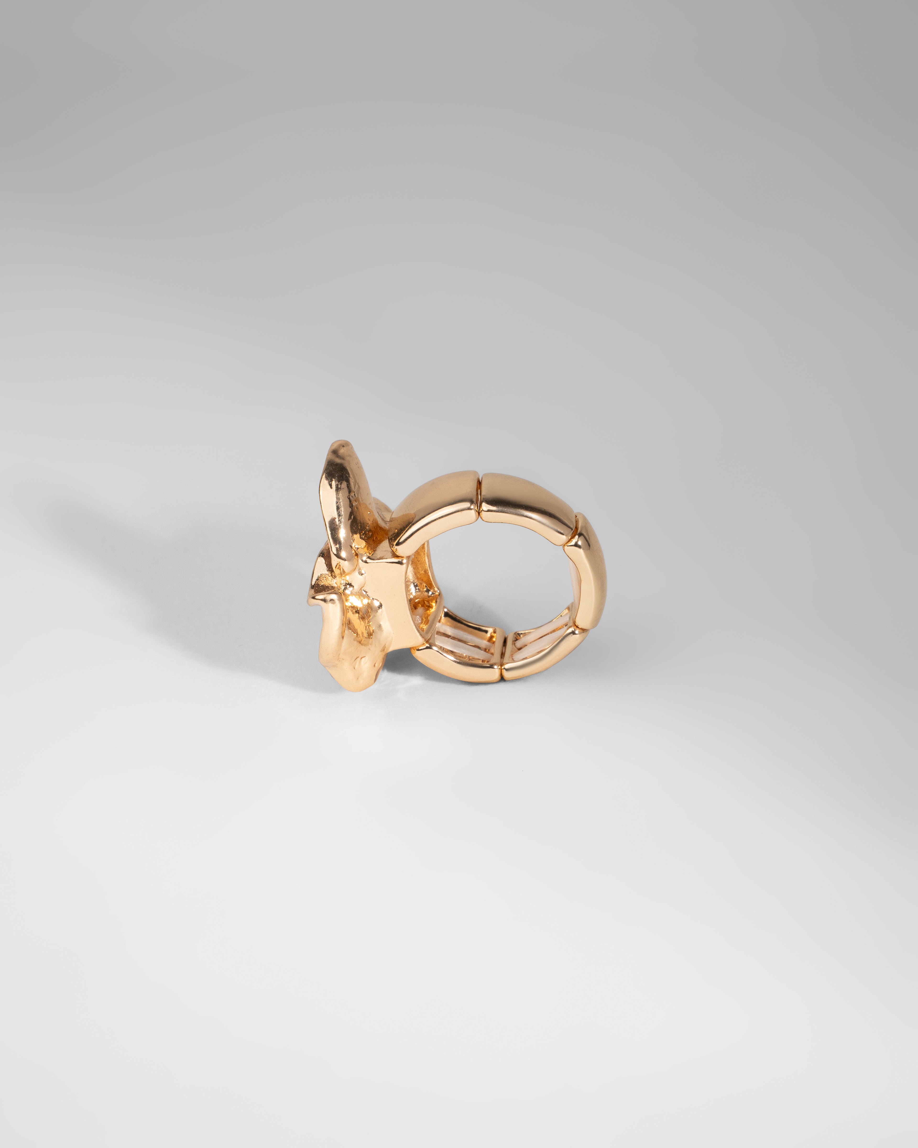 Elegant Bloom Tri-Color Ceramic Sculpture