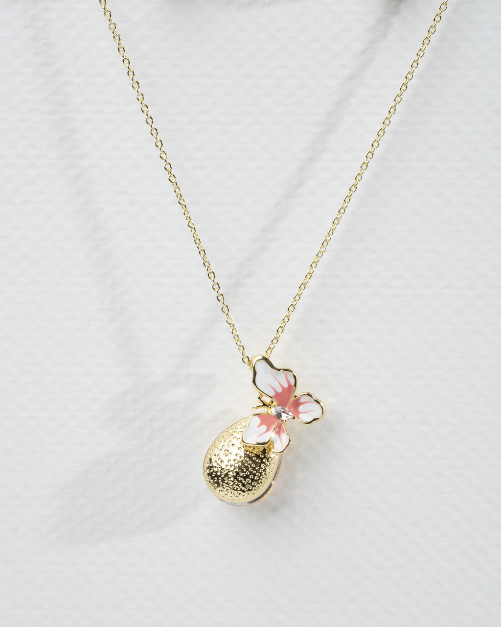 Elegant Butterfly Blossom Necklace and Earring Set