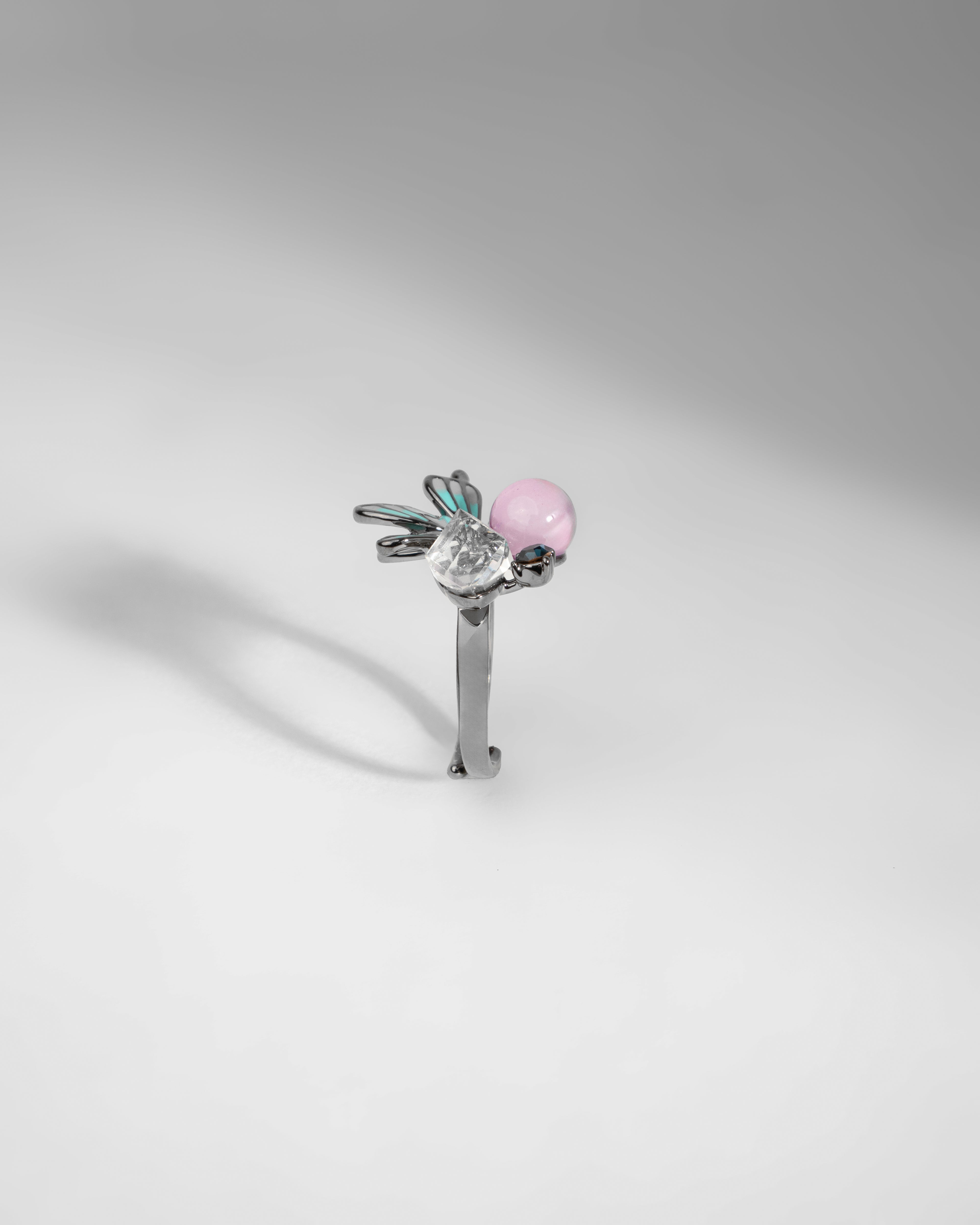 Enchanted Butterfly Crystal Brooch Pin