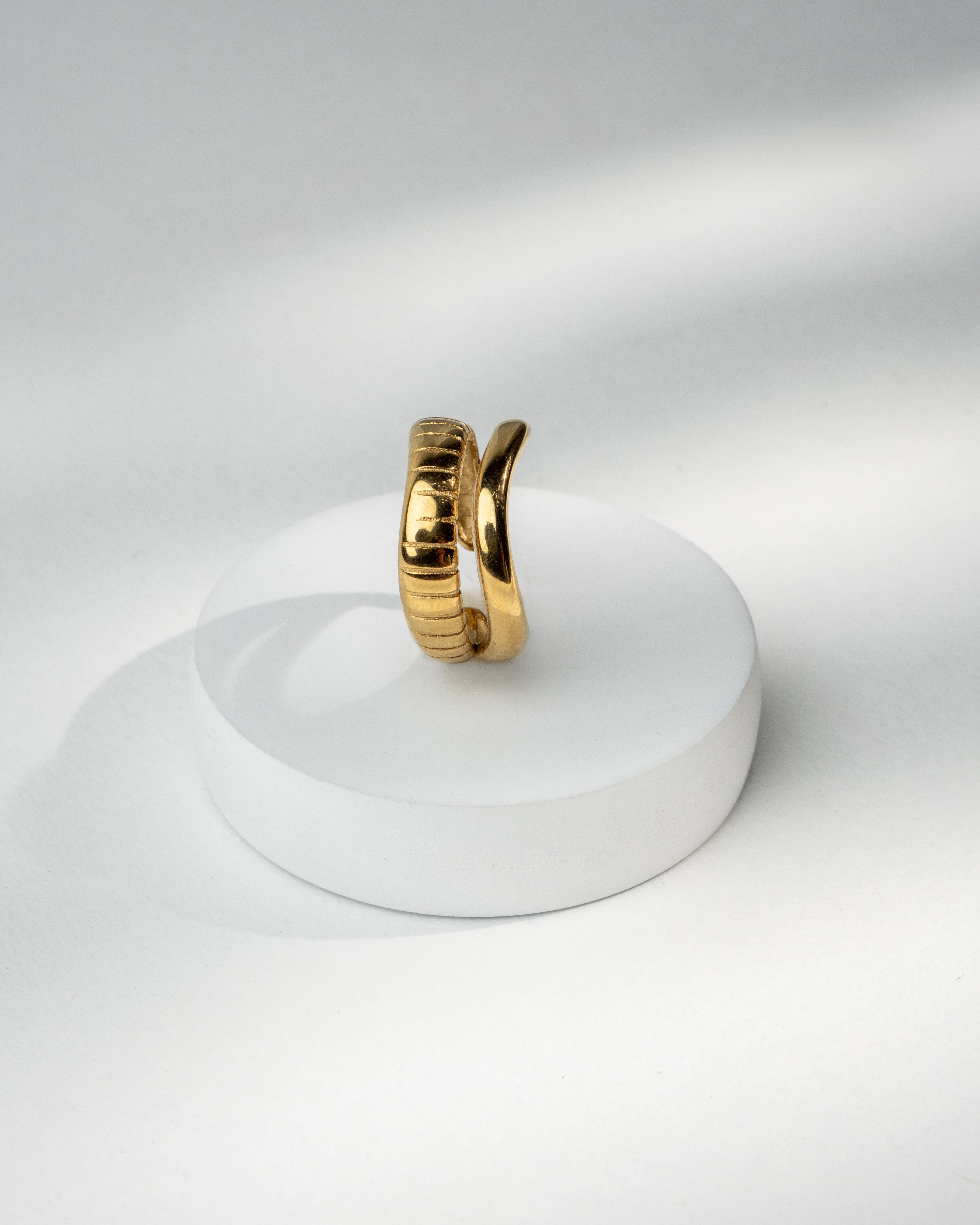 Elegant Gold-Tone Statement Ring