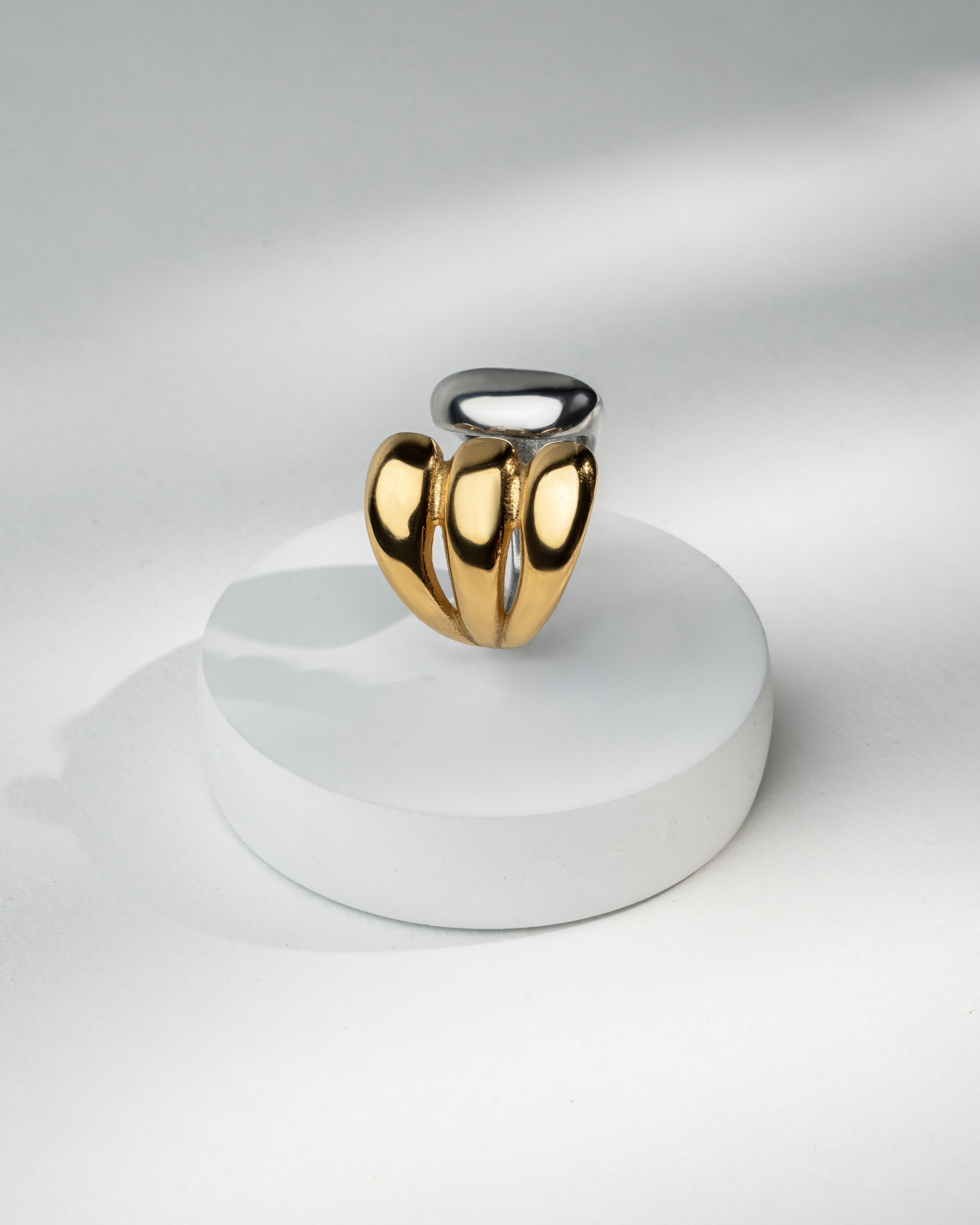 Luxemix Dual-Tone Statement Ring