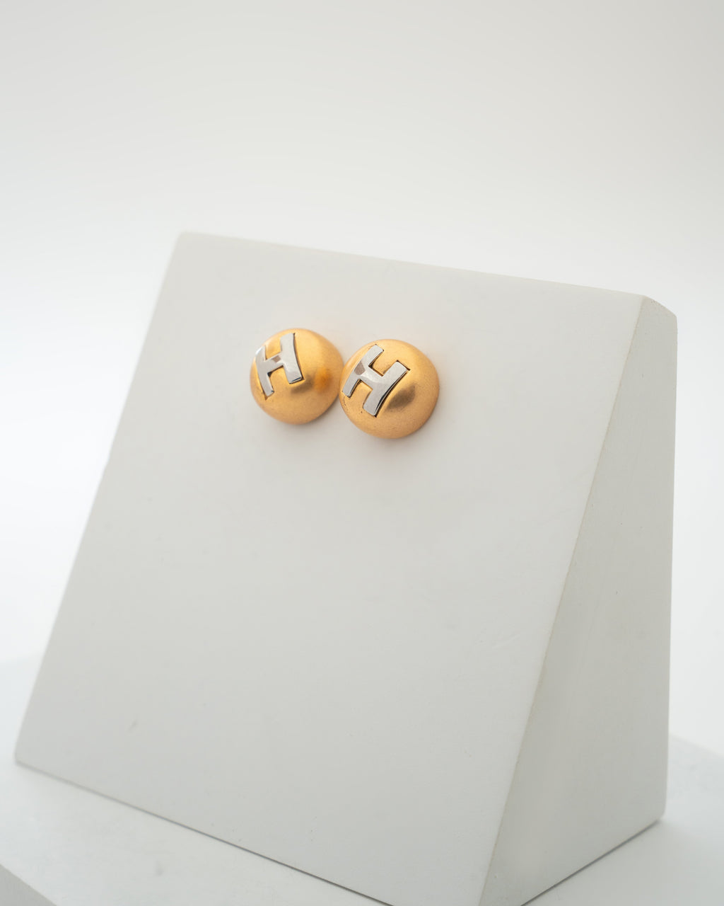 Elegant Gold-Plated Monogram Cufflinks
