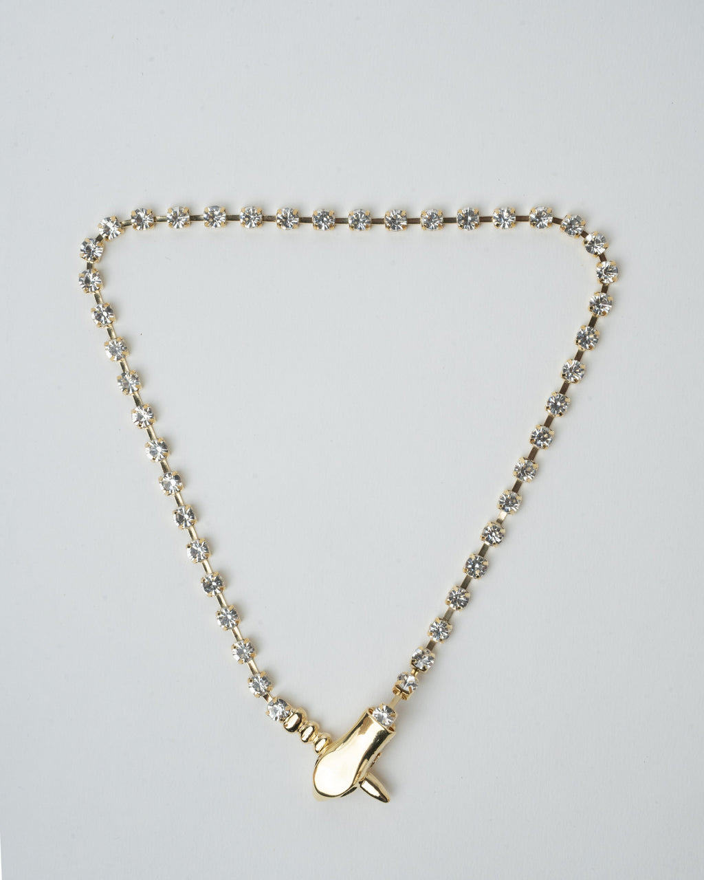 Elegant Gold-Plated Animal Pendant Necklace with Crystal Accents