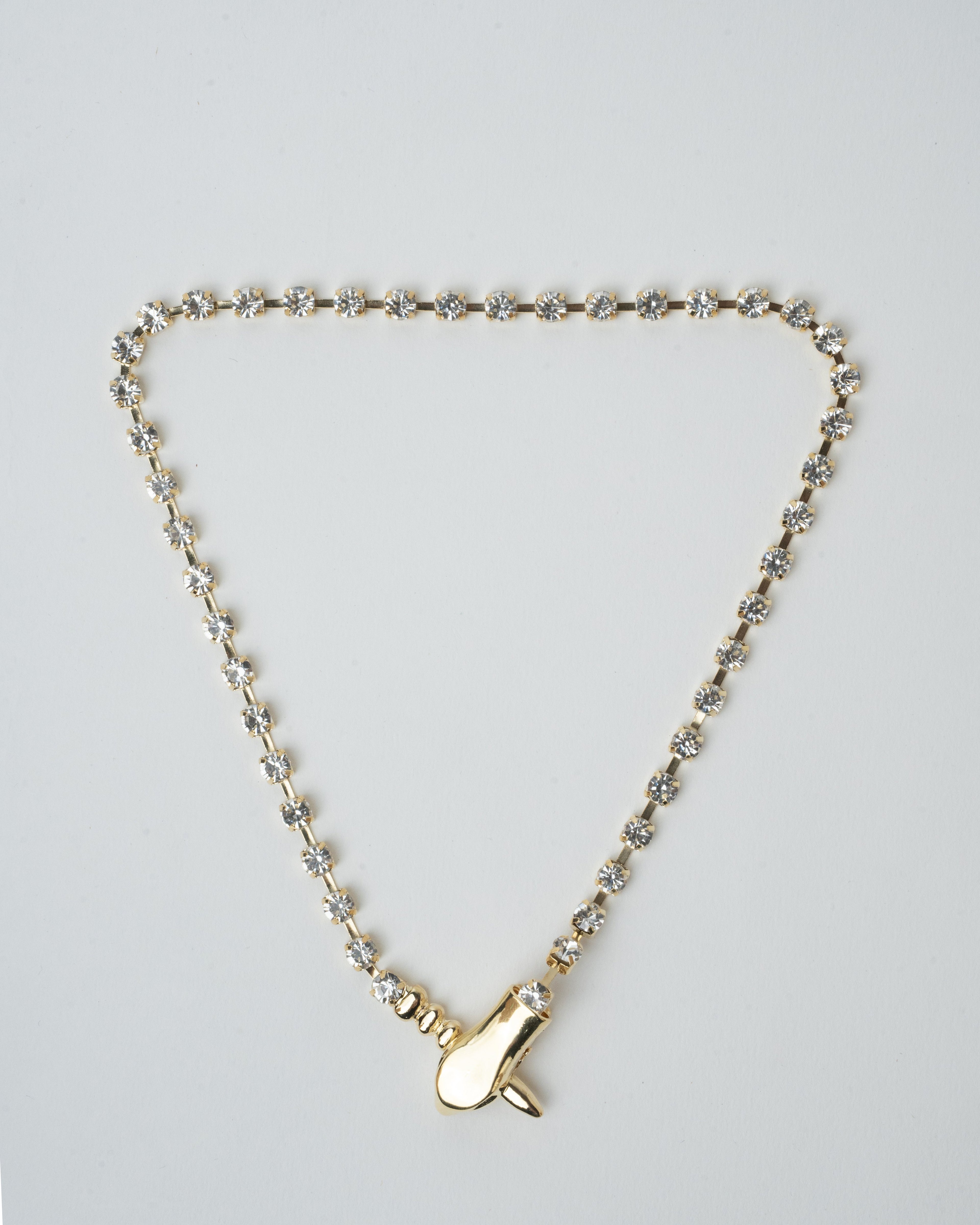 Elegant Gold-Plated Animal Pendant Necklace with Crystal Accents