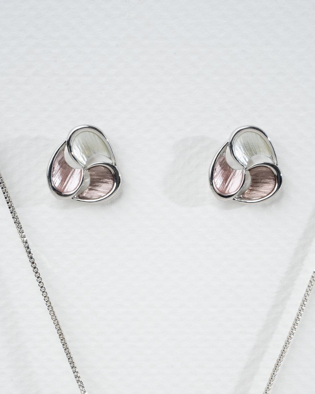 Elegant Tricolor Teardrop Jewelry Set
