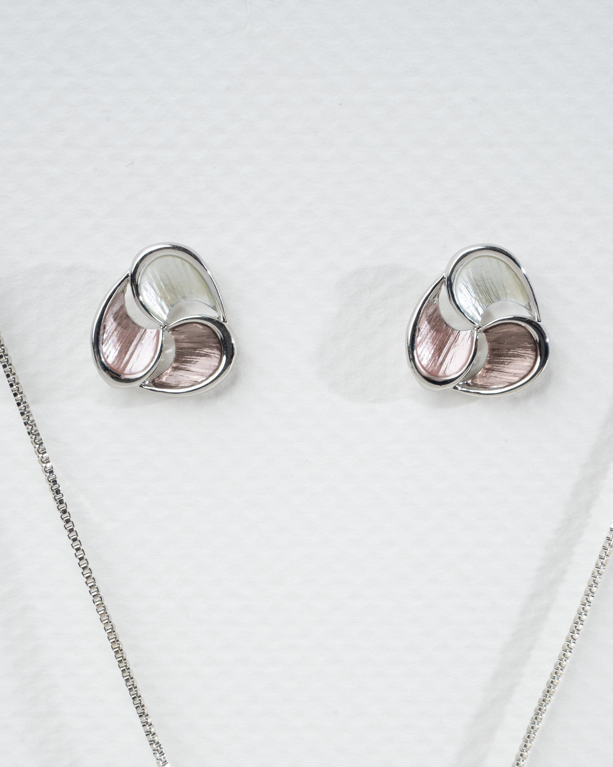 Elegant Tricolor Teardrop Jewelry Set