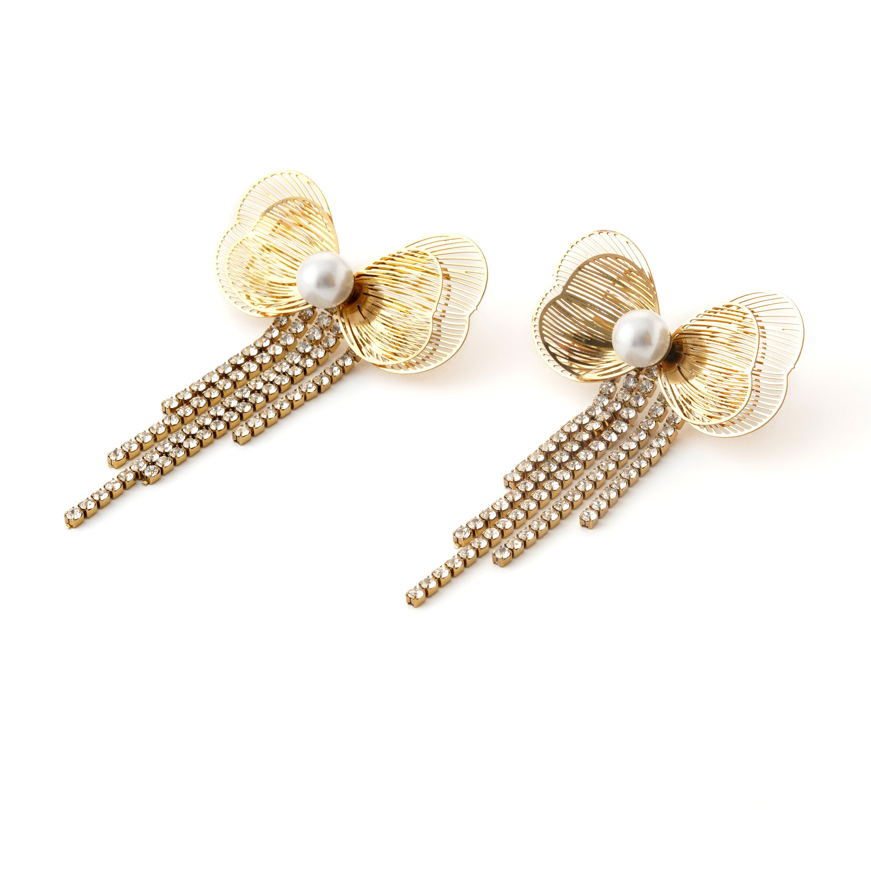 Golden Bow Necklace Set