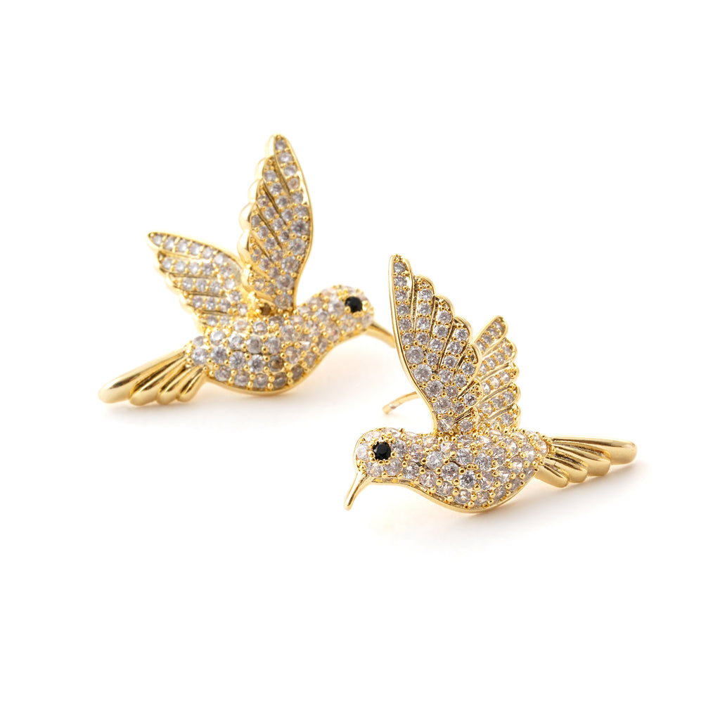 Golden Bird Earrings