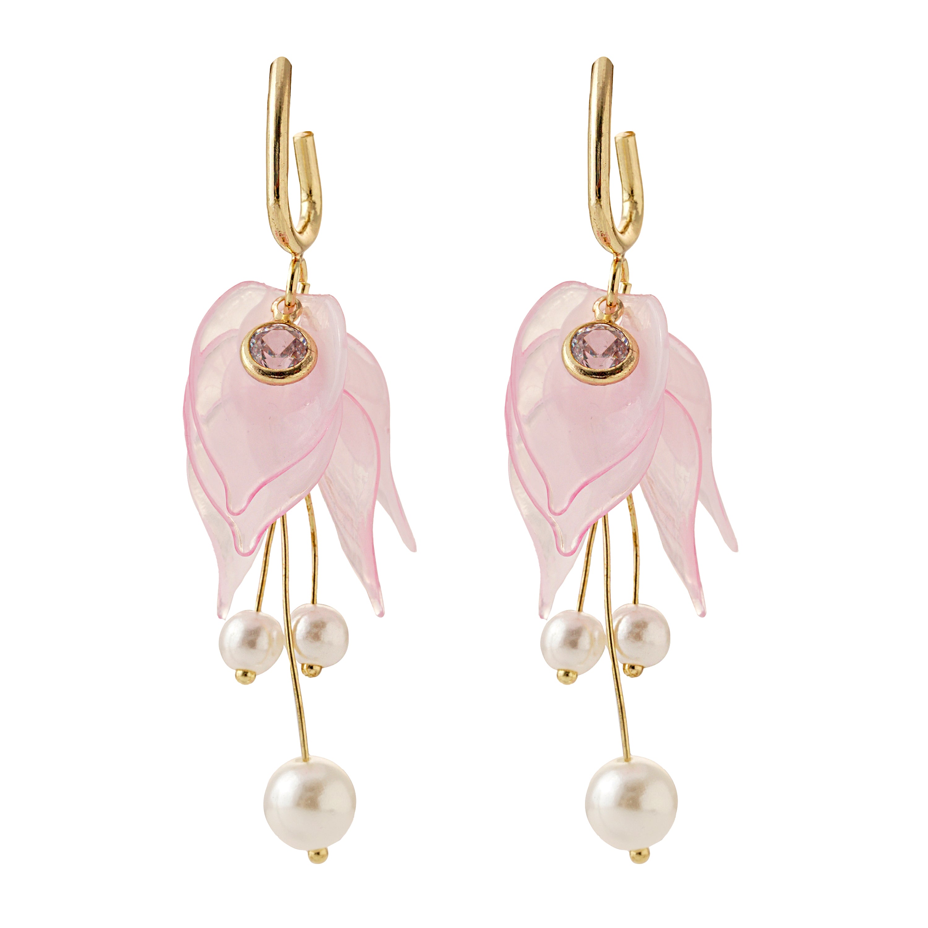 Blush Bloom Pearl Earrings
