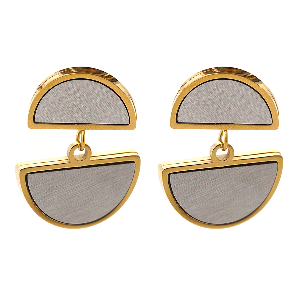Half-Moon Statement Earrings