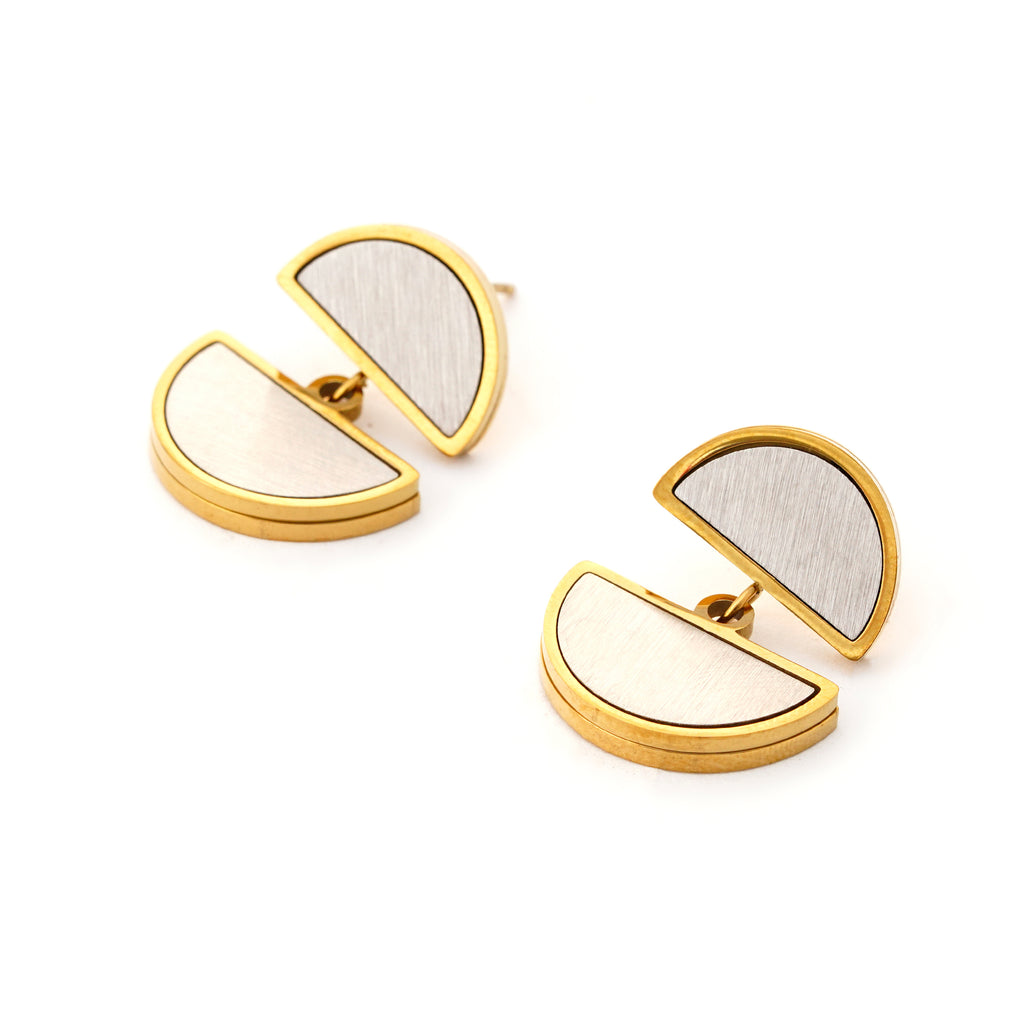 Half-Moon Statement Earrings