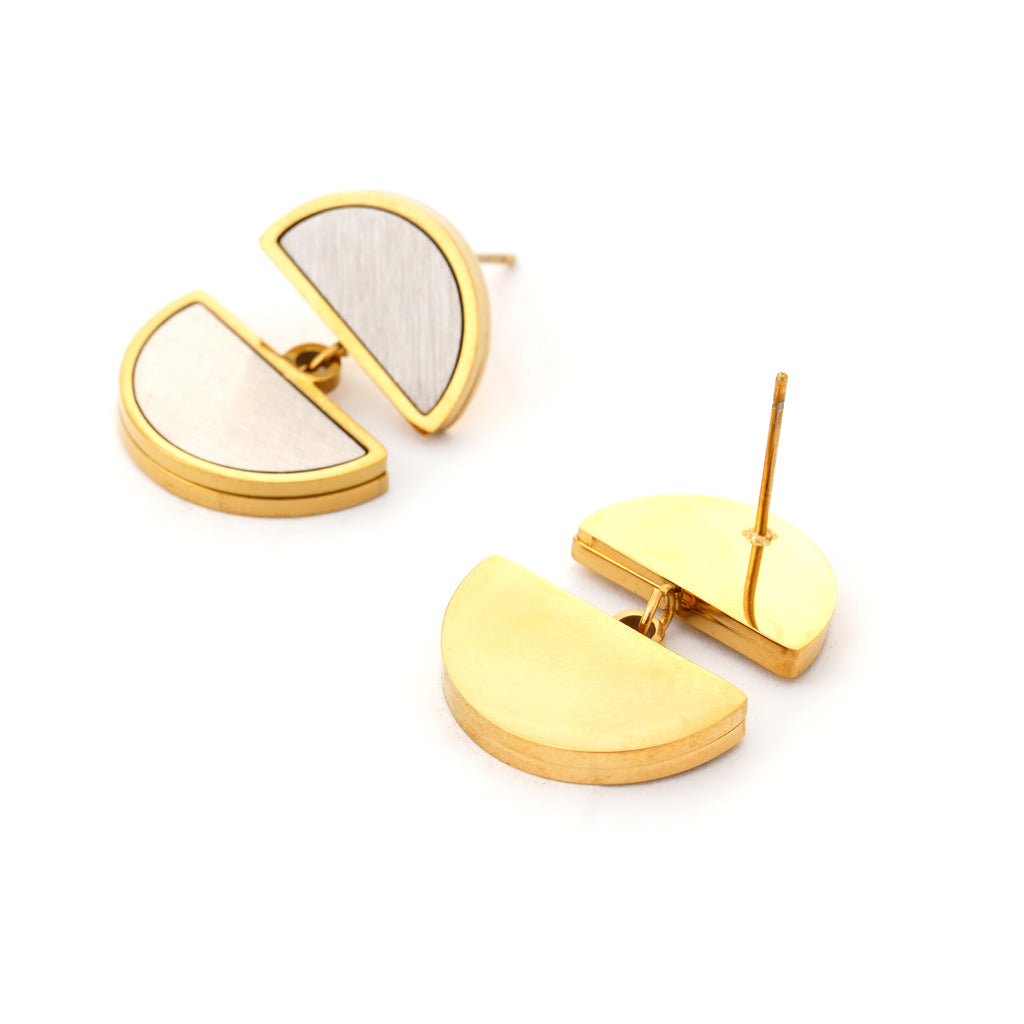 Half-Moon Statement Earrings