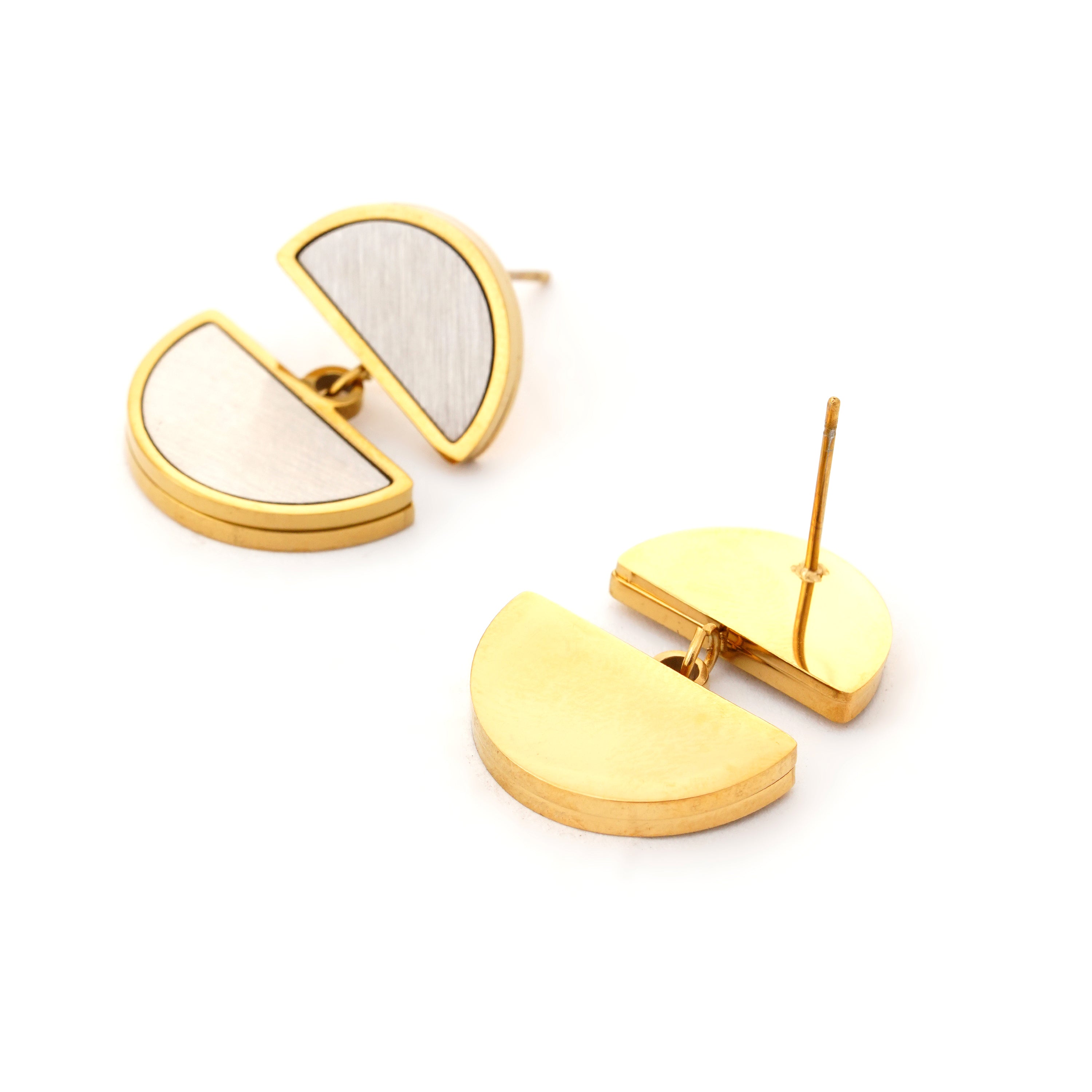 Half-Moon Statement Earrings