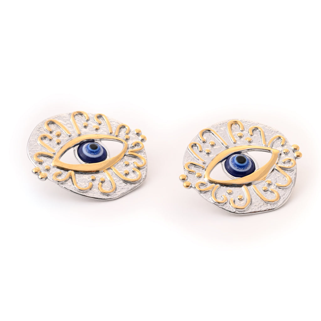 Evil Eye Protection Stud Earrings