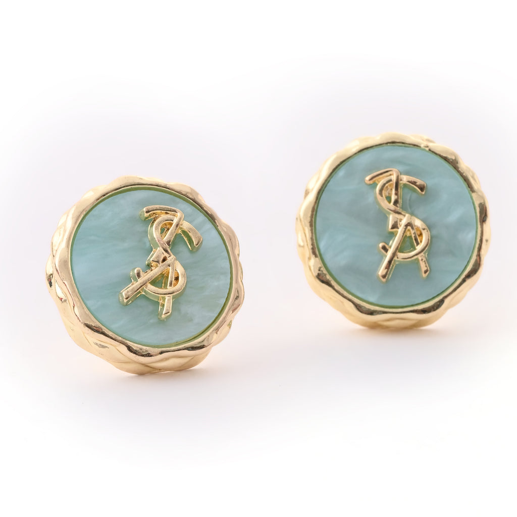 YSL-Inspired Blue Enamel Ring