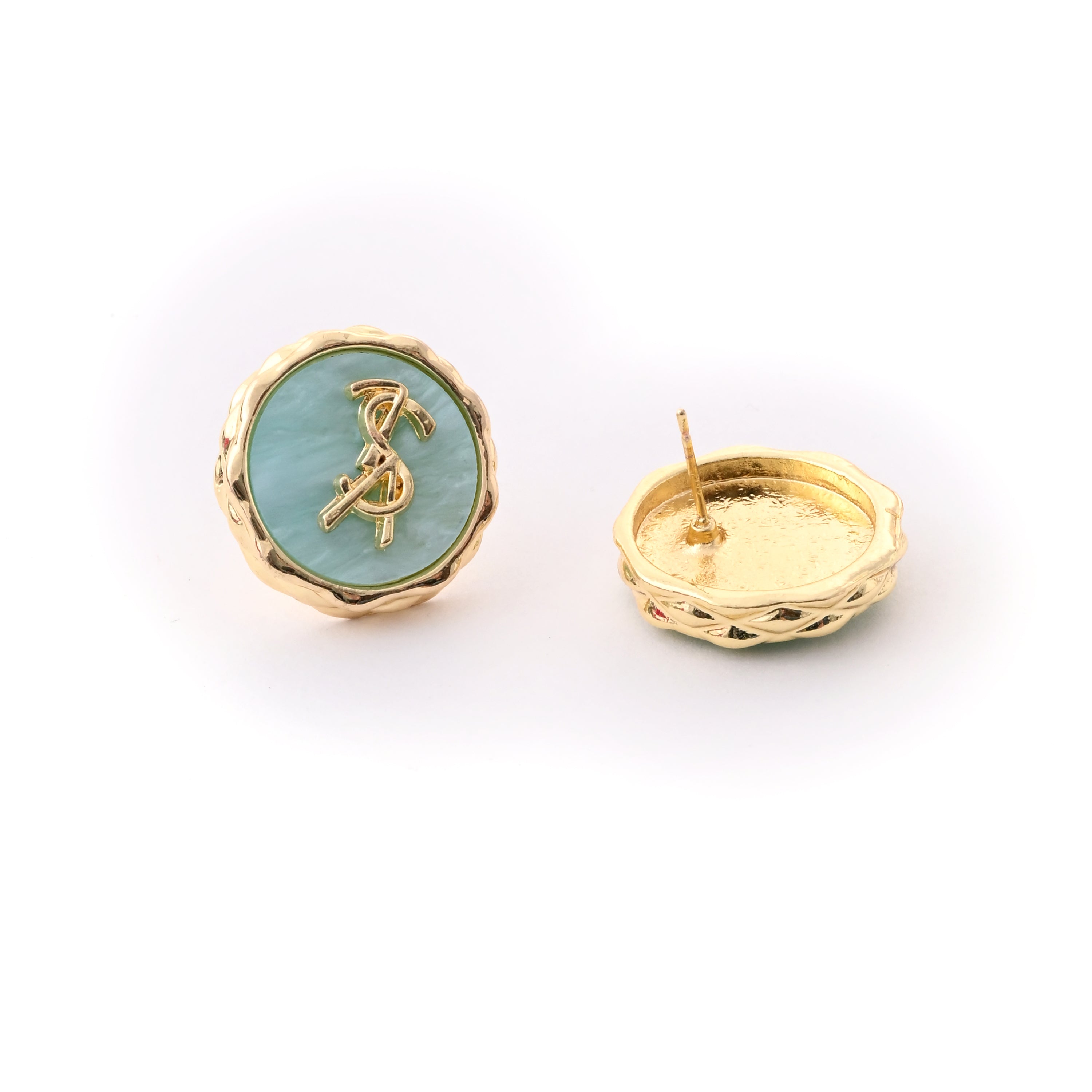 YSL-Inspired Blue Enamel Ring
