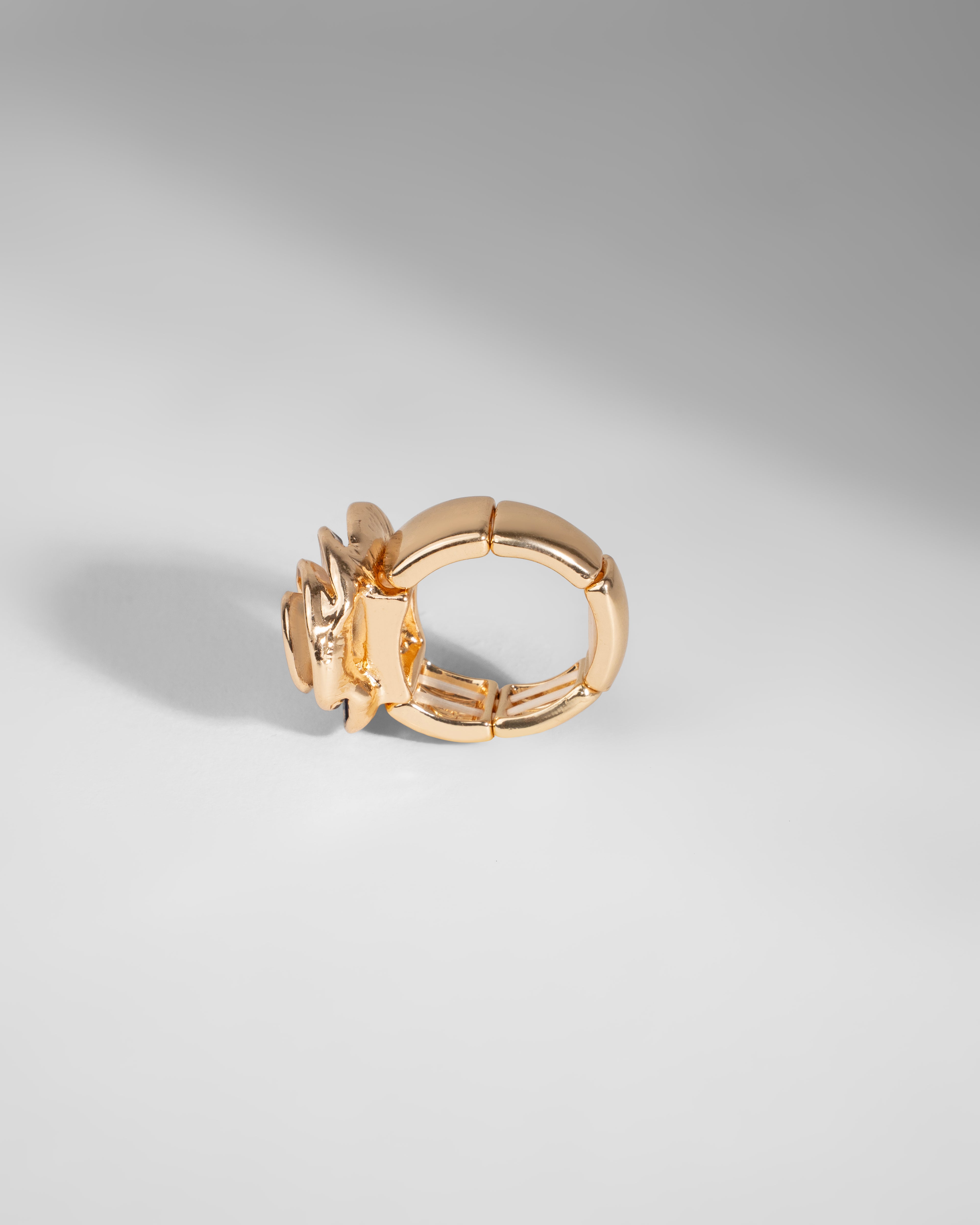 Dome-Striped Glam Ring