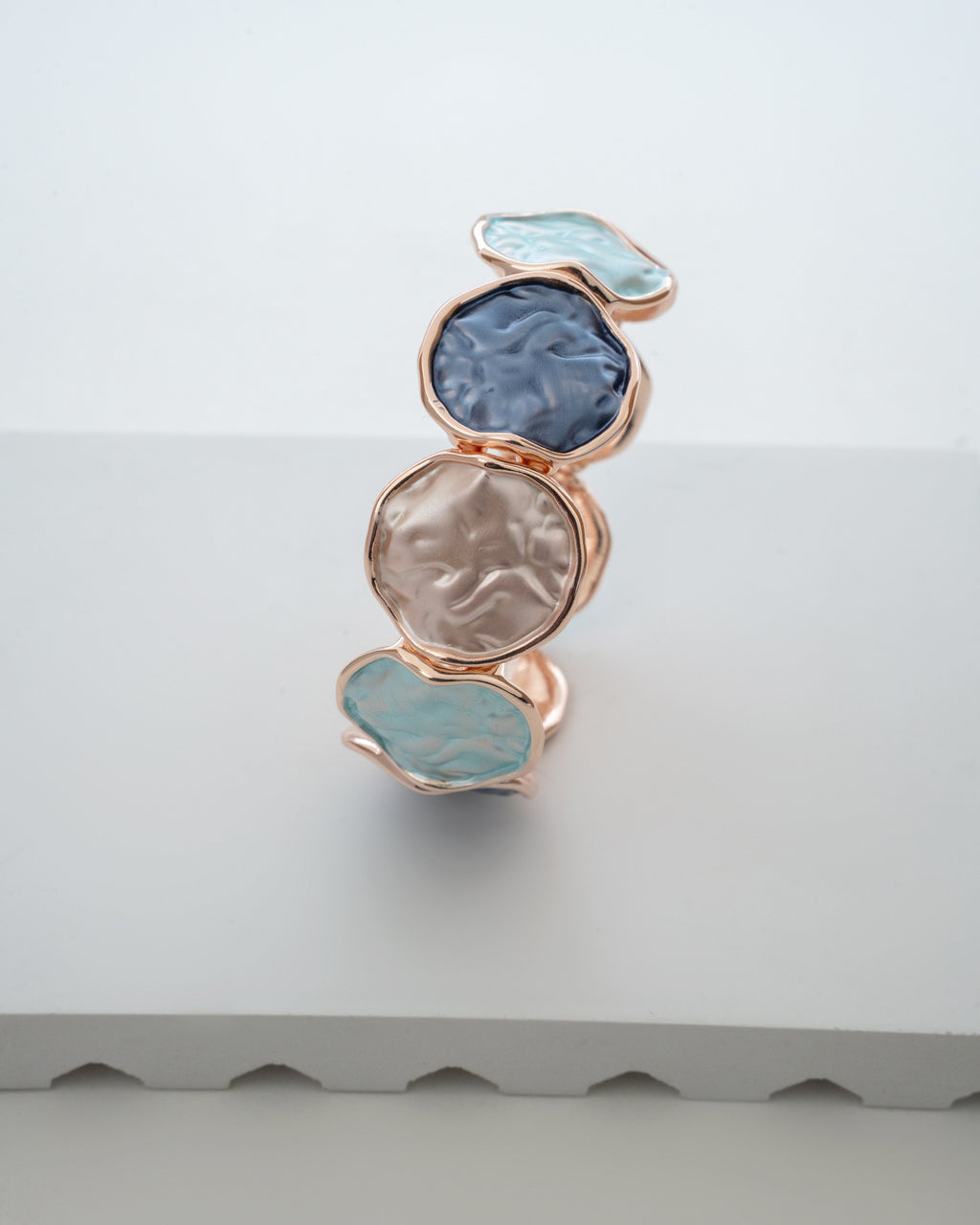 Elegance Multicolor Gemstone Rose Gold Bracelet