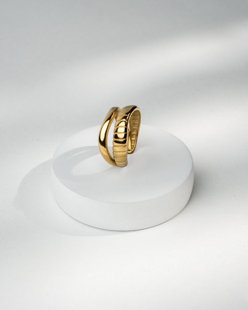 Elegant Gold-Tone Statement Ring