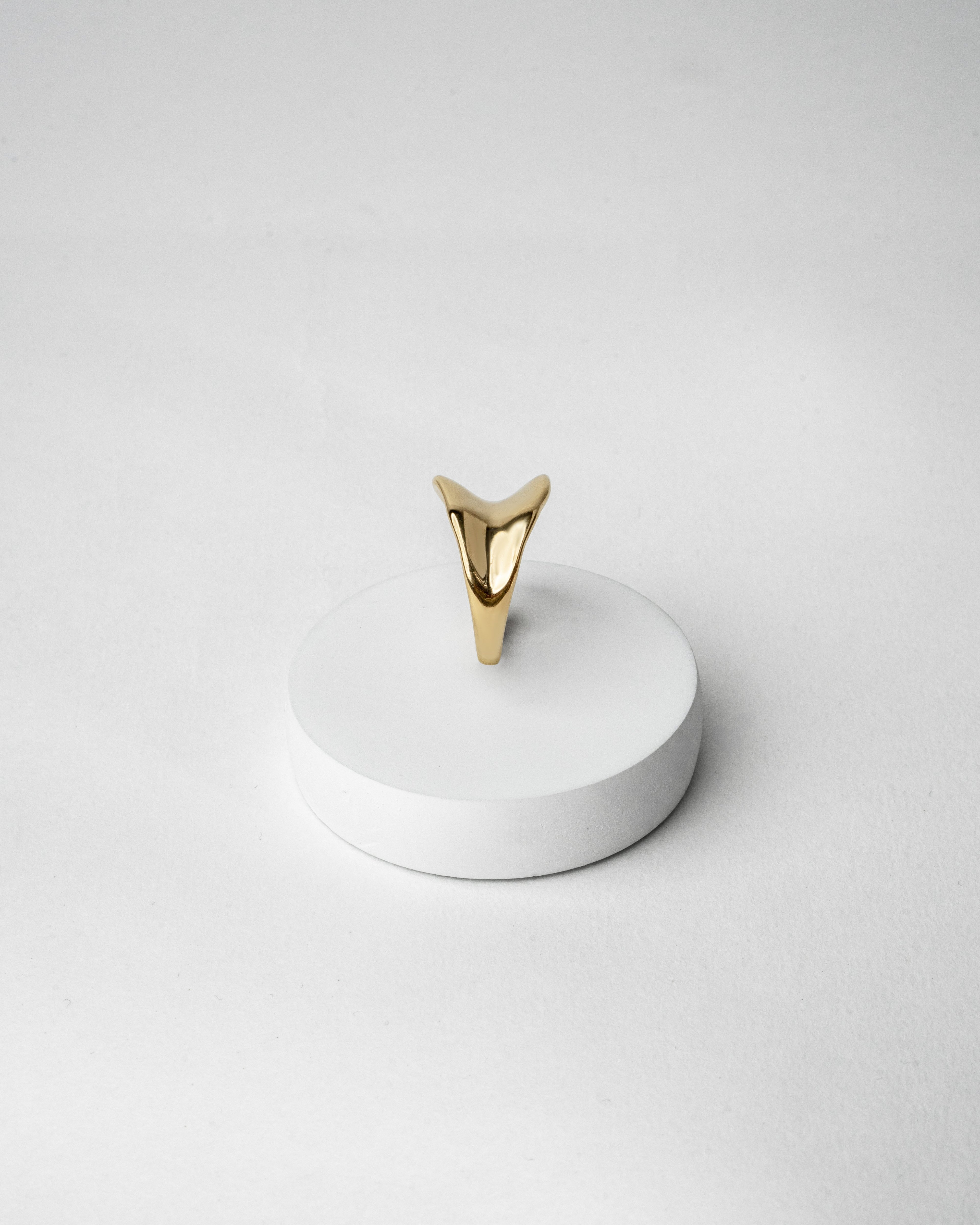 Elegant Gold Abstract Sculpture Ornament