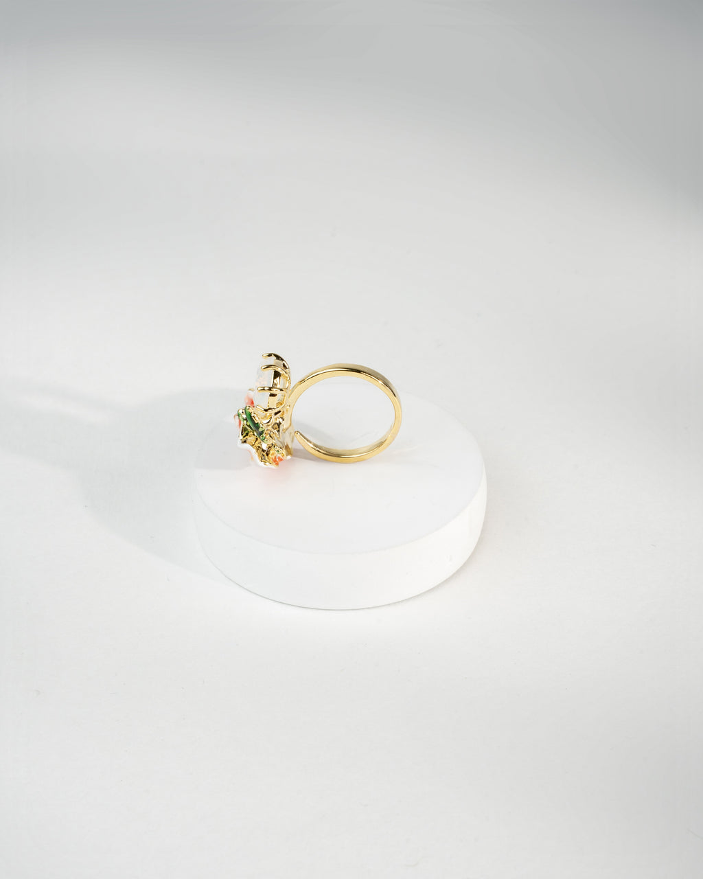 Coral Bloom Fantasy Ring