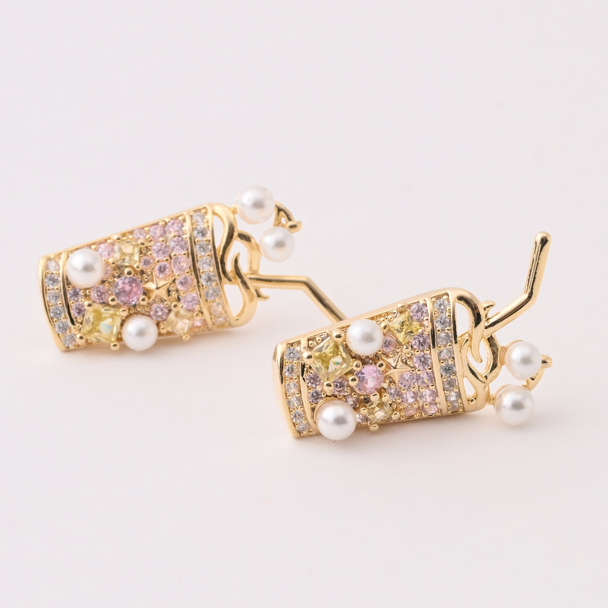 Sparkling Gemstone Milkshake Earrings
