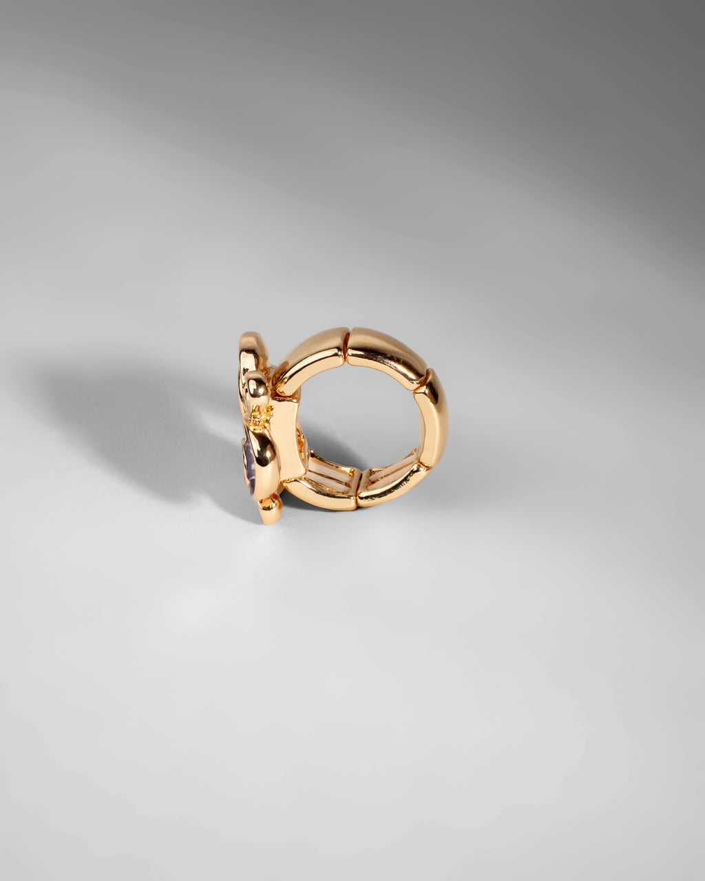 Multi-Color Gem Cluster Ring in Gold