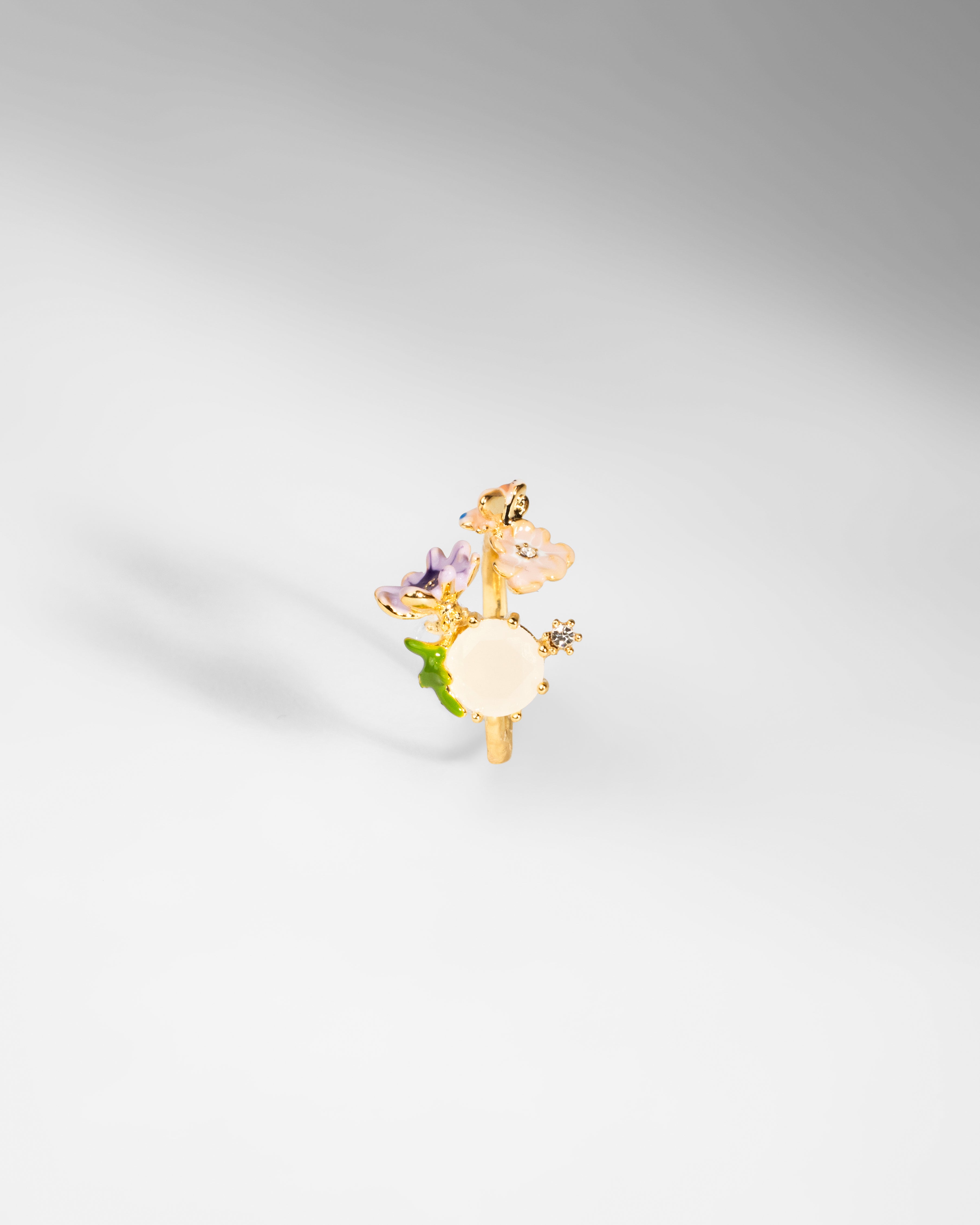 Enchanted Blossom Gold-Plated Adjustable Ring