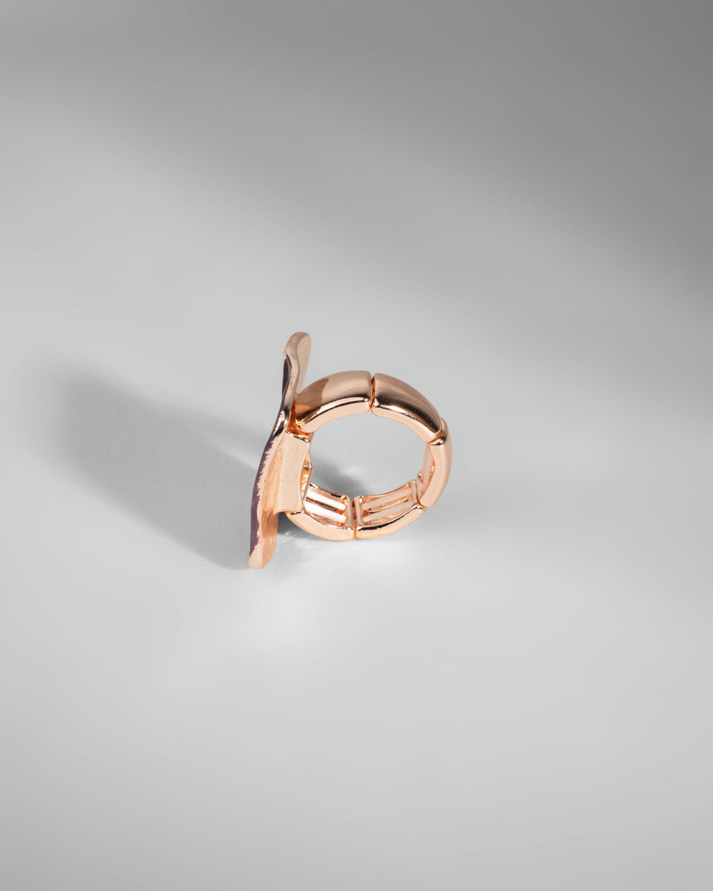 Modern Geometric Enamel Ring