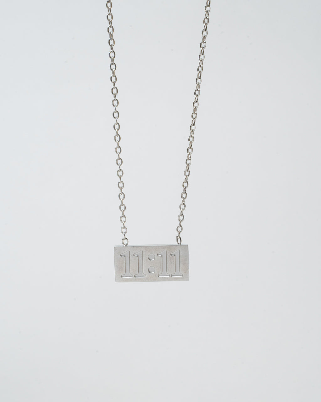 Timeless 11:11 Silver Pendant Necklace
