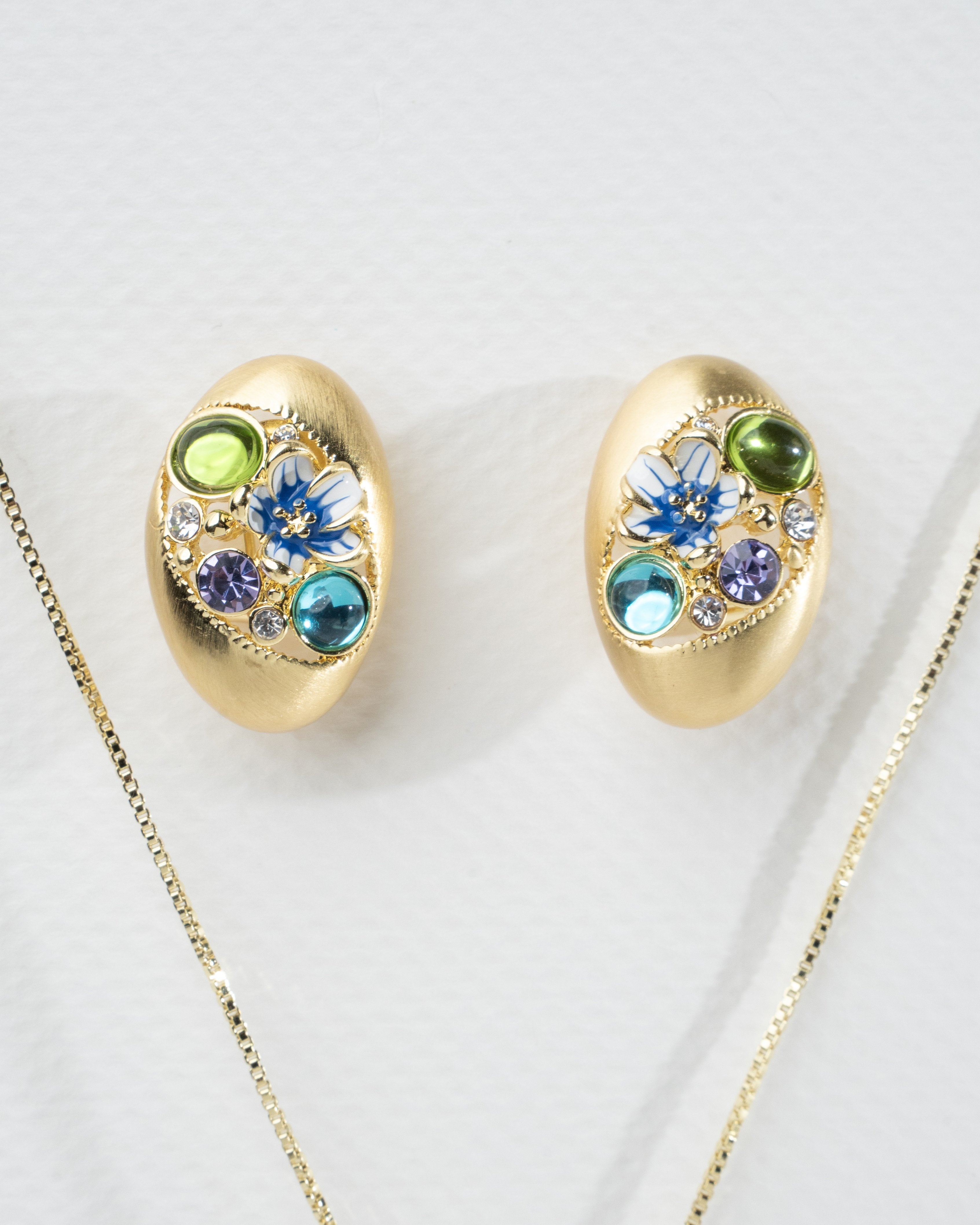 Elegant Multicolor Gemstone Jewelry Set