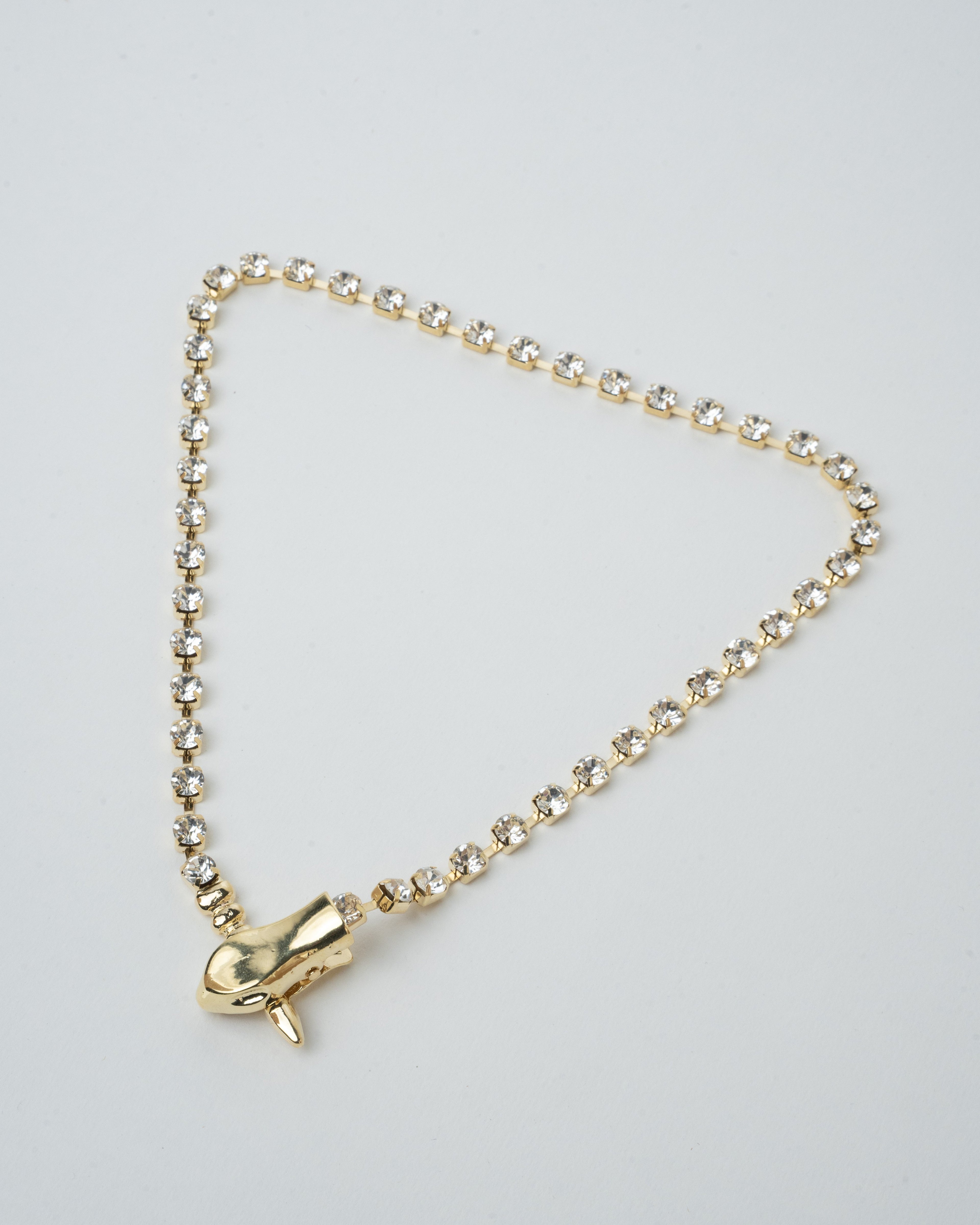 Elegant Gold-Plated Animal Pendant Necklace with Crystal Accents