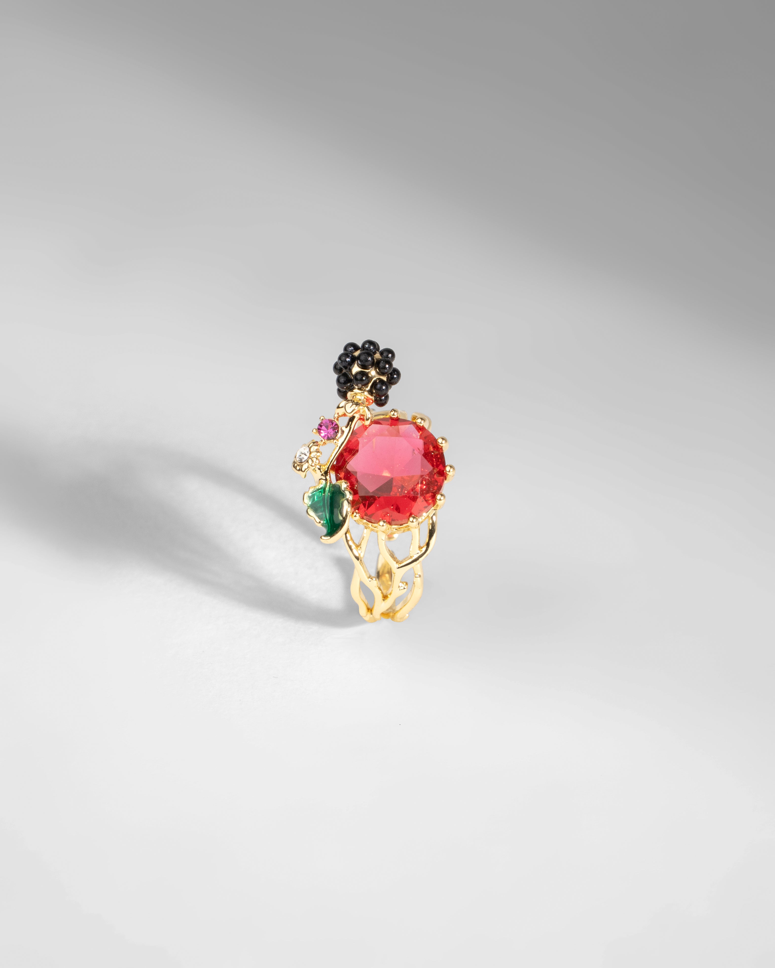 Scarlet Garden Gemstone Ring