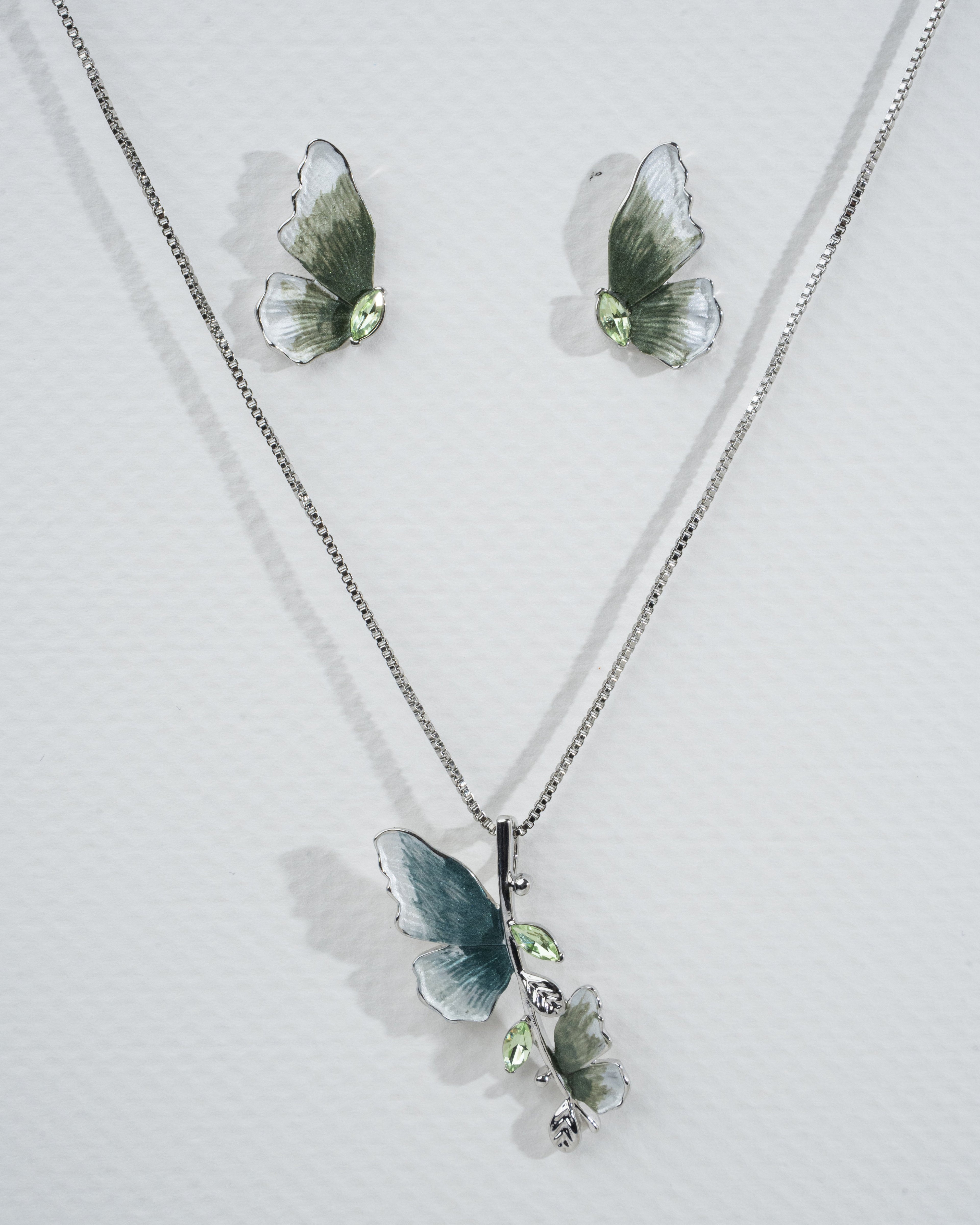 Enchanted Forest Butterfly Jewelry Set