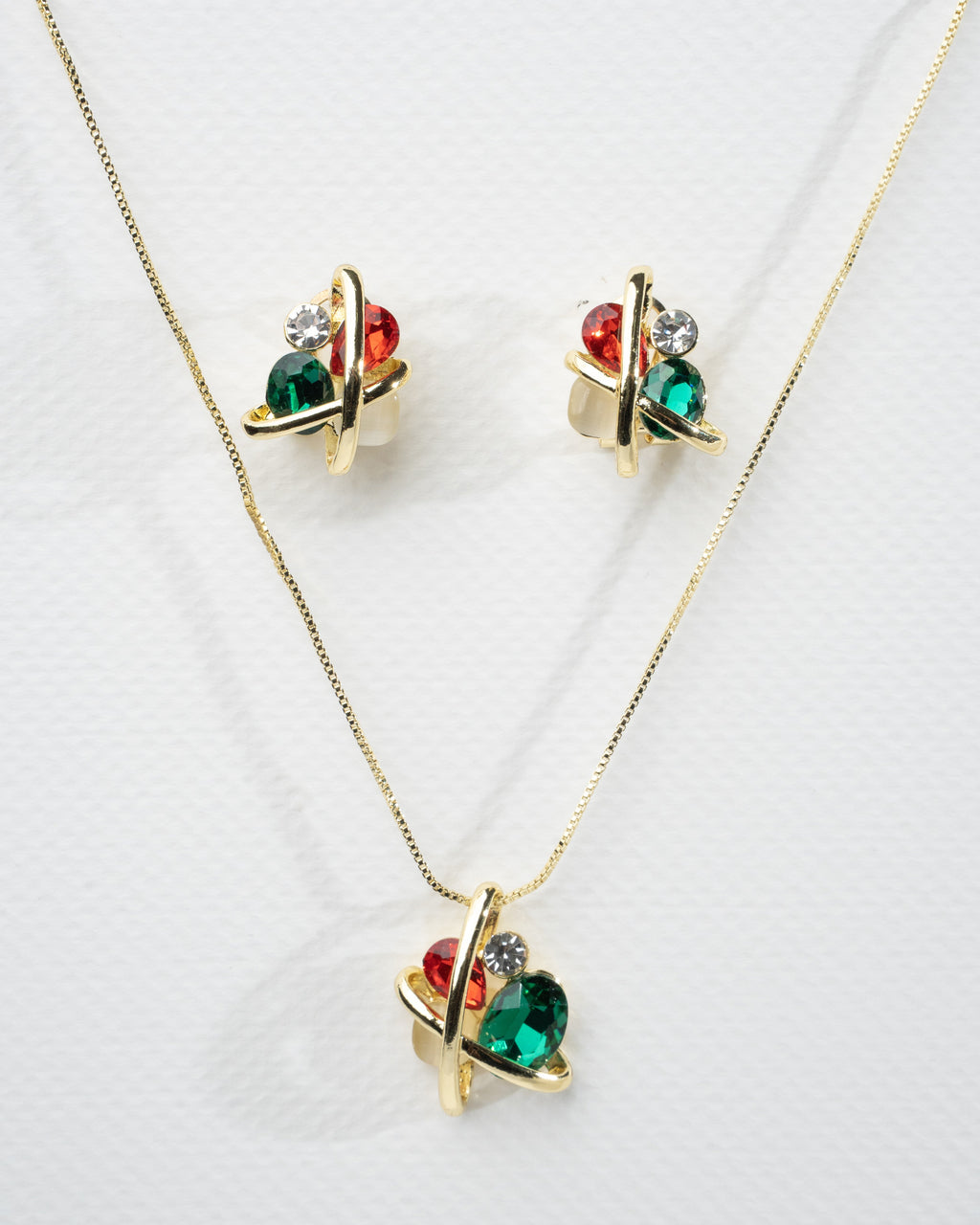 Elegant Multicolor Gemstone Jewelry Set