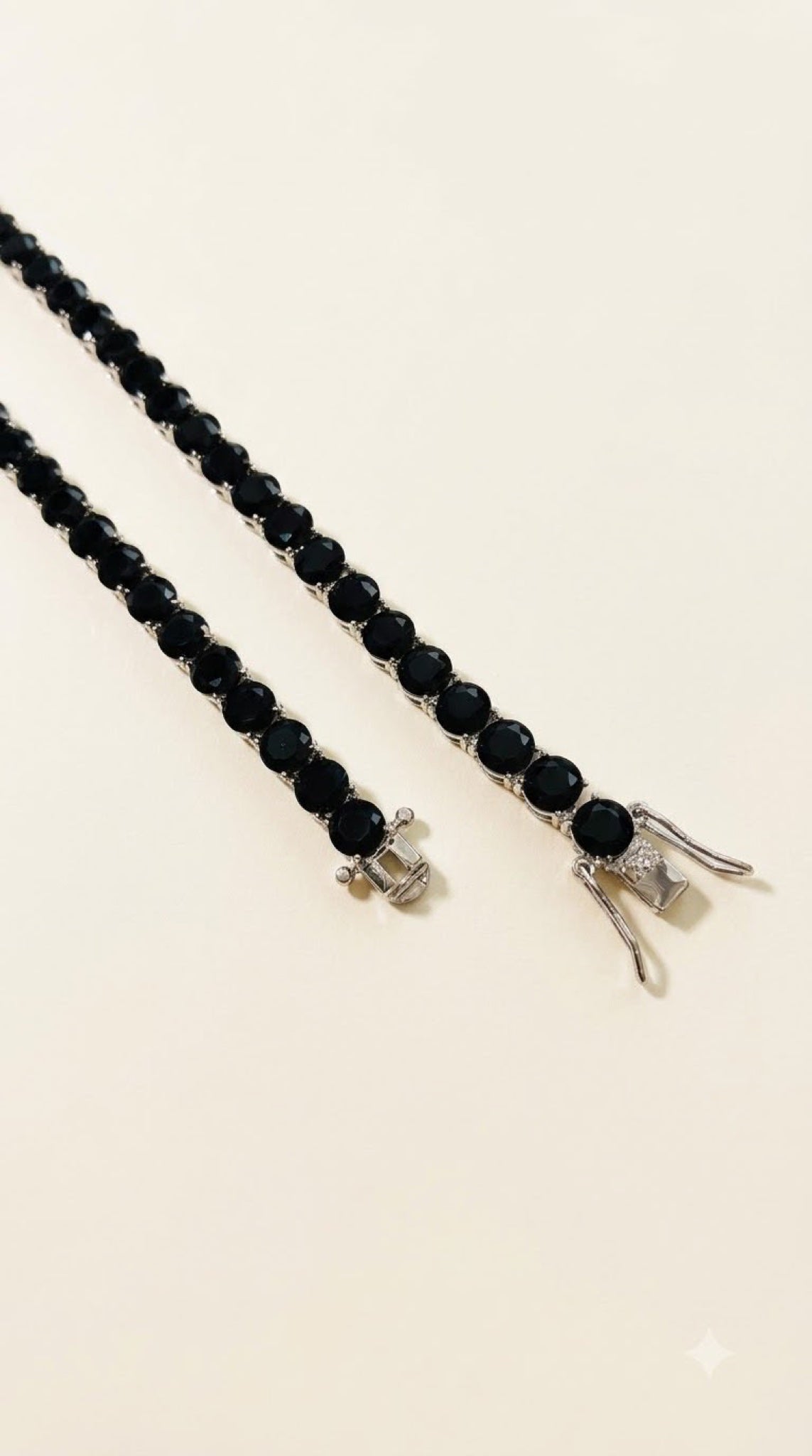 Round crystal tennis chain - view 5